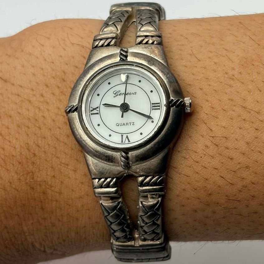 Geneva Silver Heart Western Geneva Watch Size ONE SIZE - 1 Thumbnail