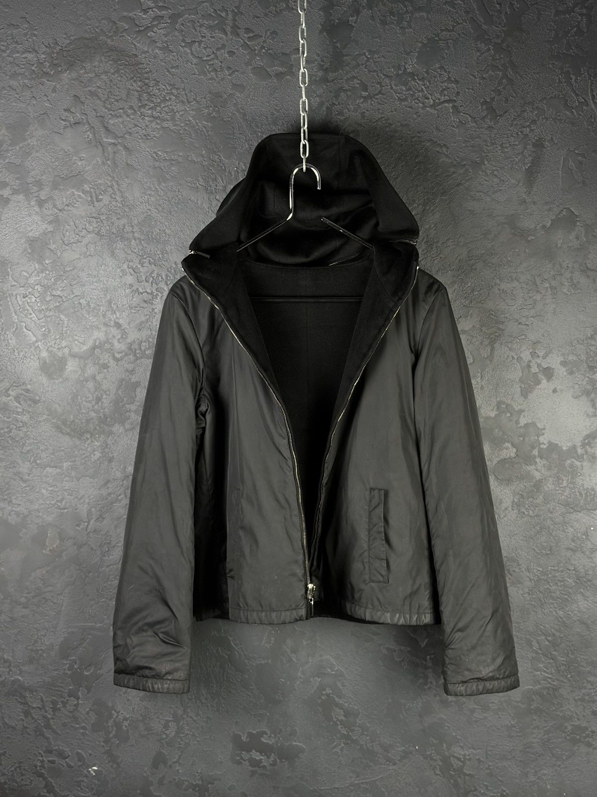 Max Mara Max Mara Womens Nylon & Cashmere Bilateral Jacket Size: L Size L / US 10 / IT 46 - 1 Thumbnail