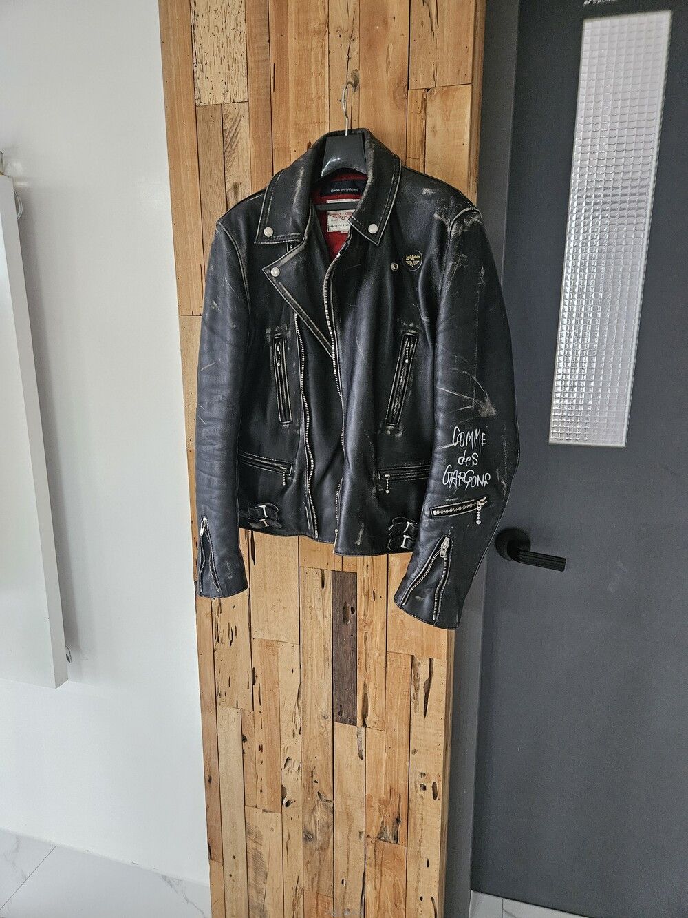 Comme des Garcons × Lewis Leathers Lewis leathers x Comme des Garcons Leather Jacket Size US L / EU 52-54 / 3 - 5 Thumbnail