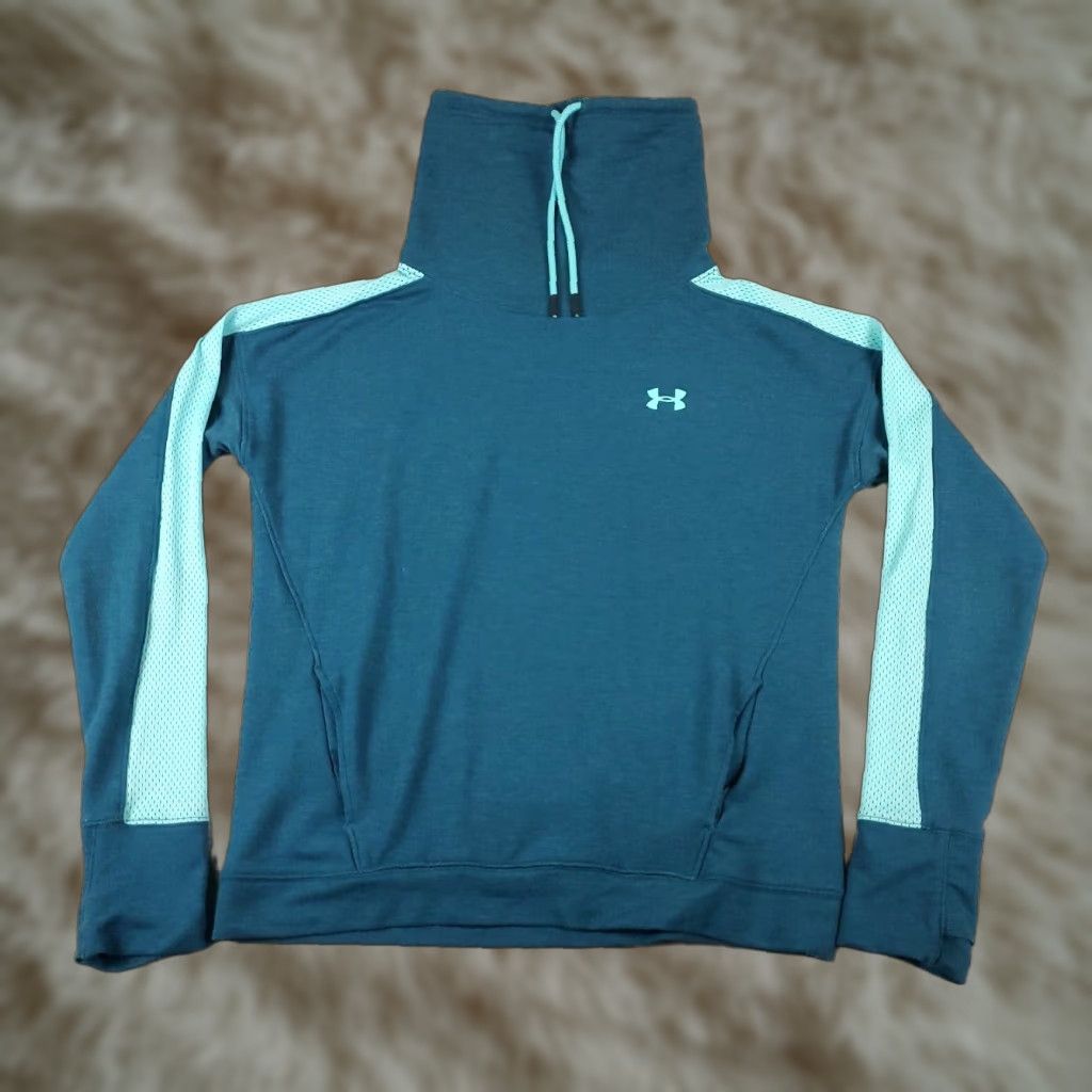 Under Armour Under Armour Pullover Sweatshirt Womens Medium Blue Casual Long Sleeve Size M / US 6-8 / IT 42-44 - 1 Thumbnail