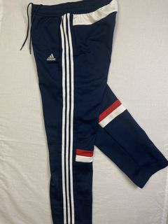 Adidas Track Pants Women Small (8-10) Stretch Black Climacool Elastic Waist  Logo