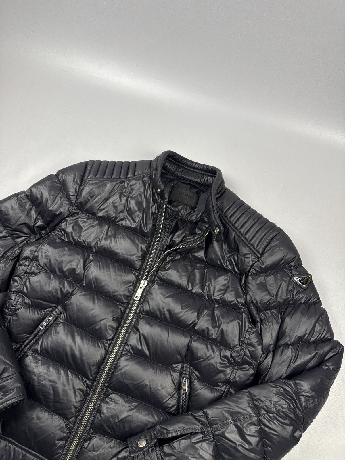 Prada Prada Black Puffer Jacket Winter Outerwear size M Size US M / EU 48-50 / 2 - 6 Thumbnail