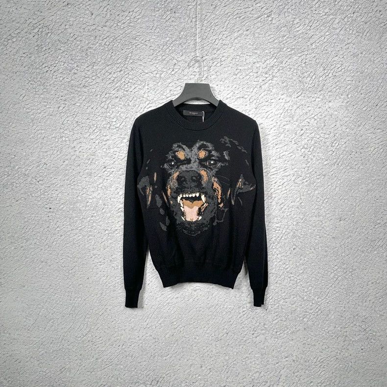 Givenchy Givenchy GVC Classic Dog Head Wool Knit Sweater Size US XS / EU 42 / 0 - 1 Thumbnail