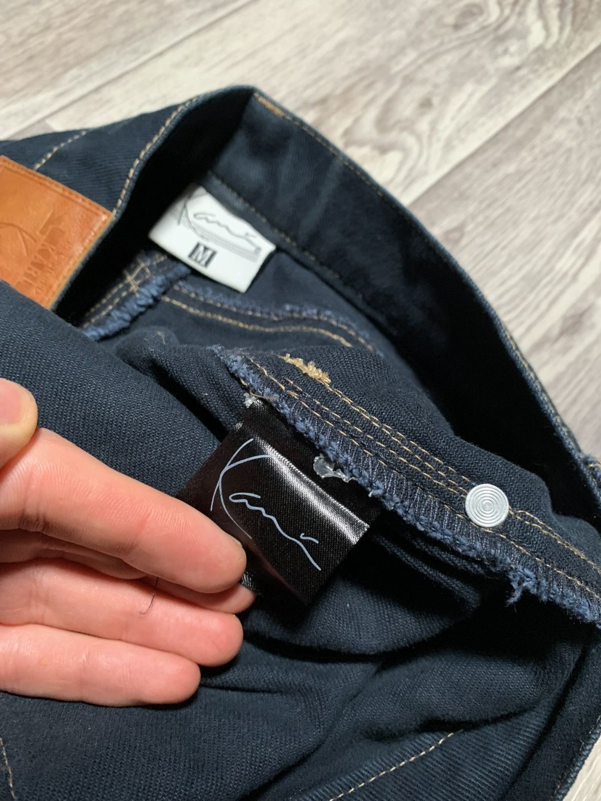 Designer × Karl Kani Karl Kani Embroidered Logo Rap Denim Pants Size US 32 / EU 48 - 7 Thumbnail