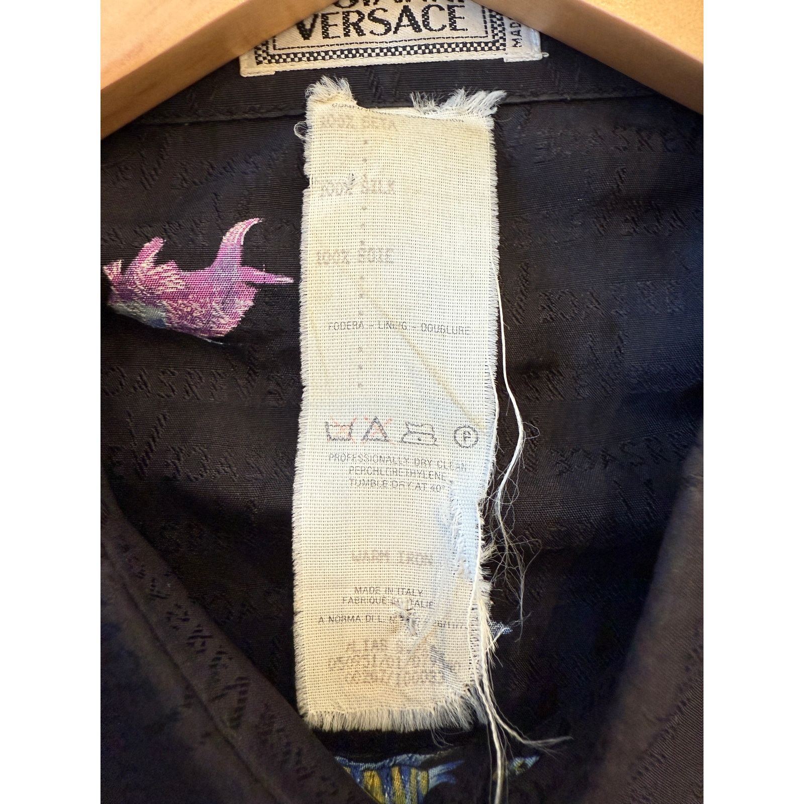 Versace Gianni Versace Vintage Fish Print Button Up Size US XL / EU 56 / 4 - 4 Thumbnail