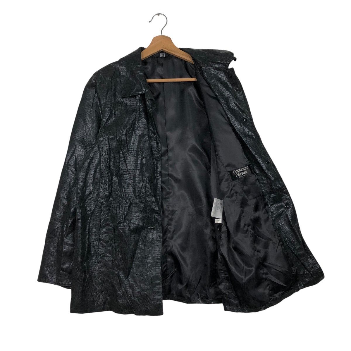 Japanese Brand 📌Vintage Biker Leather Jacket Captious Person Issey Miyake Size US L / EU 52-54 / 3 - 12 Thumbnail
