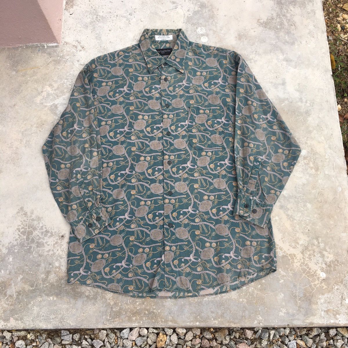 Guy Laroche Vintage GUY LAROCHE PARIS Paisley Button Ups Shirt Size US M / EU 48-50 / 2 - 1 Thumbnail