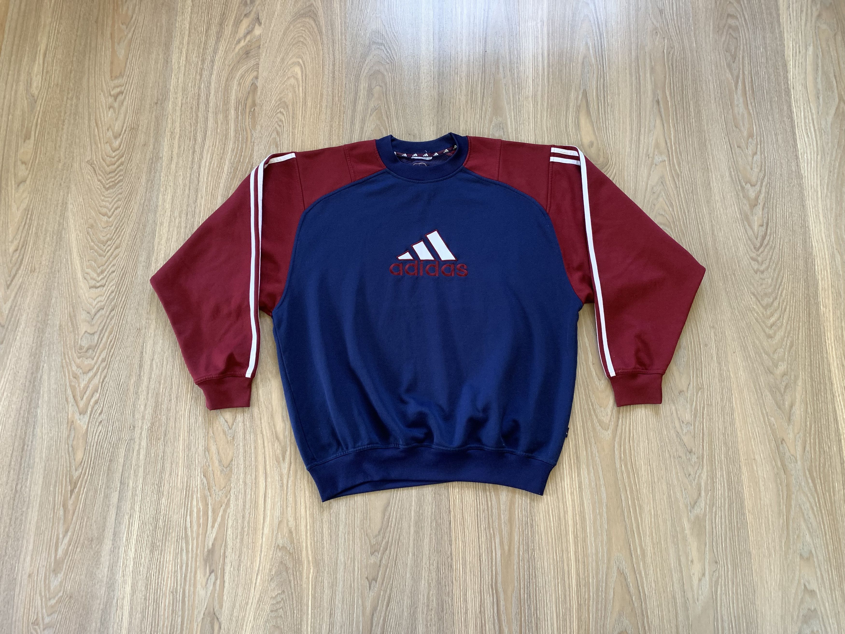 Adidas × Vintage Vintage Adidas Big Logo Sweatshirt Size US S / EU 44-46 / 1 - 1 Thumbnail