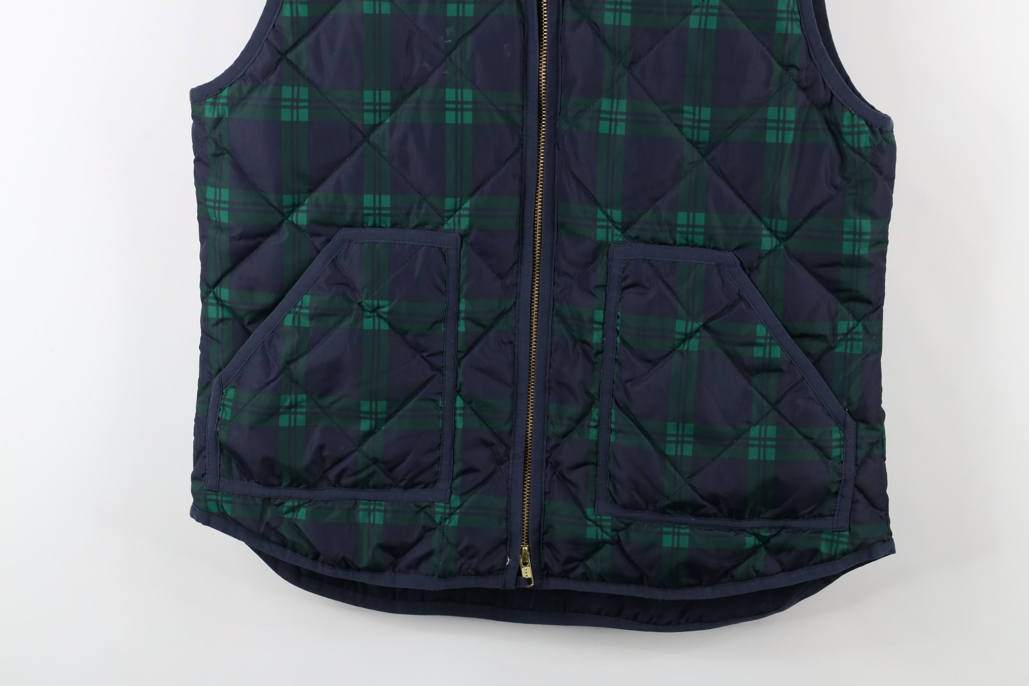J.Crew × Vintage J Crew Distressed Duck Down Insulated Puffer Vest Jacket Size M / US 6-8 / IT 42-44 - 3 Thumbnail