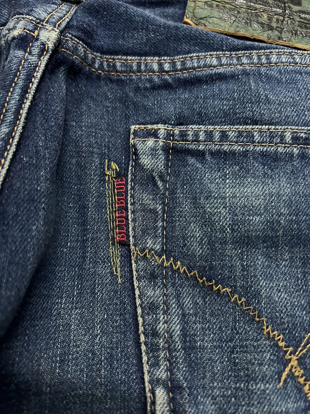 Japanese Brand 80’s H.R Market Blue Blue Japan Selvedge Jean Size US 31 - 20 Thumbnail