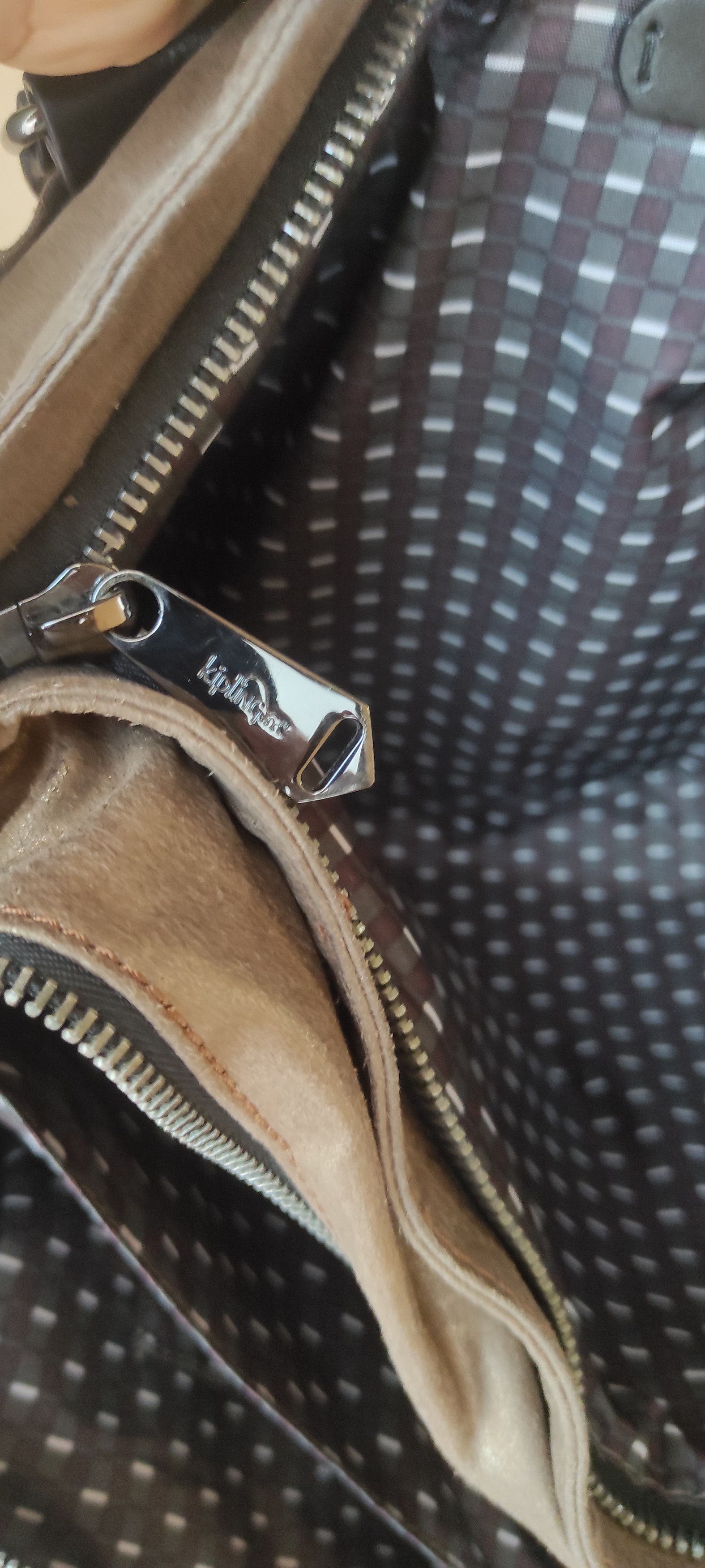 Japanese Brand Kipling Superwork Metallic Small Briefcase Laptop Tote Bag Size ONE SIZE - 25 Thumbnail