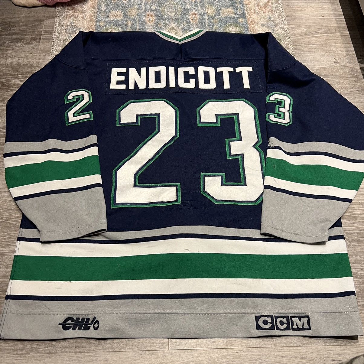Ccm Seattle Thunderbirds Shane endicott Game worn Hockey Jersey Size US XL / EU 56 / 4 - 2 Thumbnail