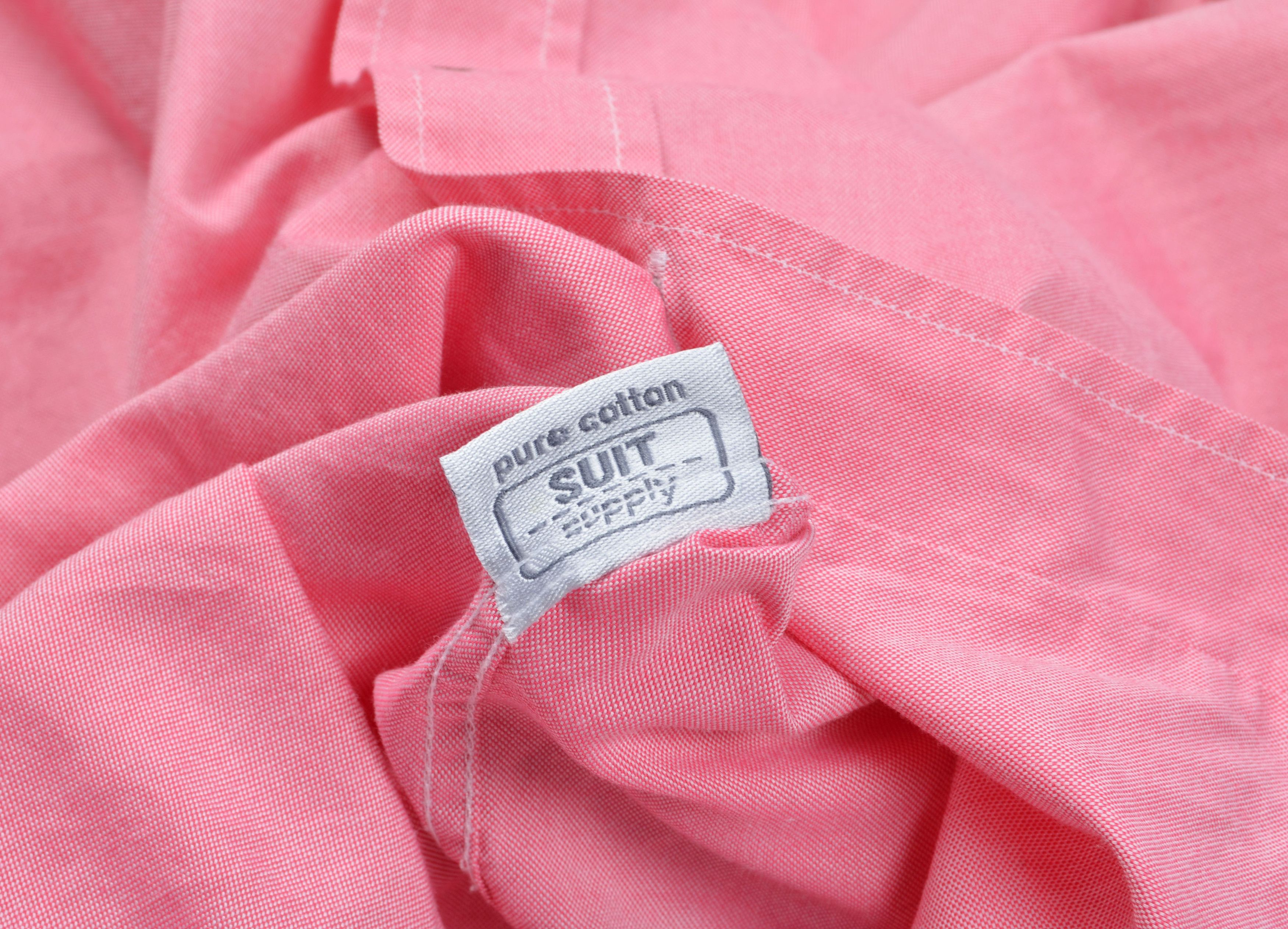 Suitsupply Suitsupply Pure Cotton Long Sleeve Pink Button Down Shirt Size US M / EU 48-50 / 2 - 6 Thumbnail