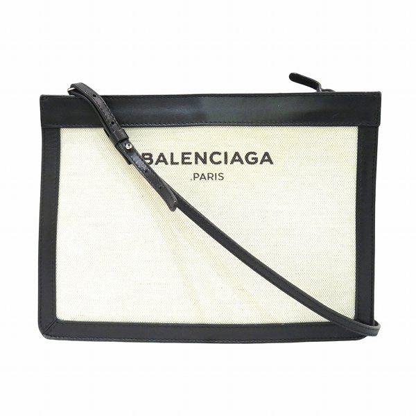 Balenciaga Balenciaga Balenciaga Navy Pochette Shoulder Bag Canvas Crossbody Bag 339937 in Good Condition Size ONE SIZE - 1 Thumbnail
