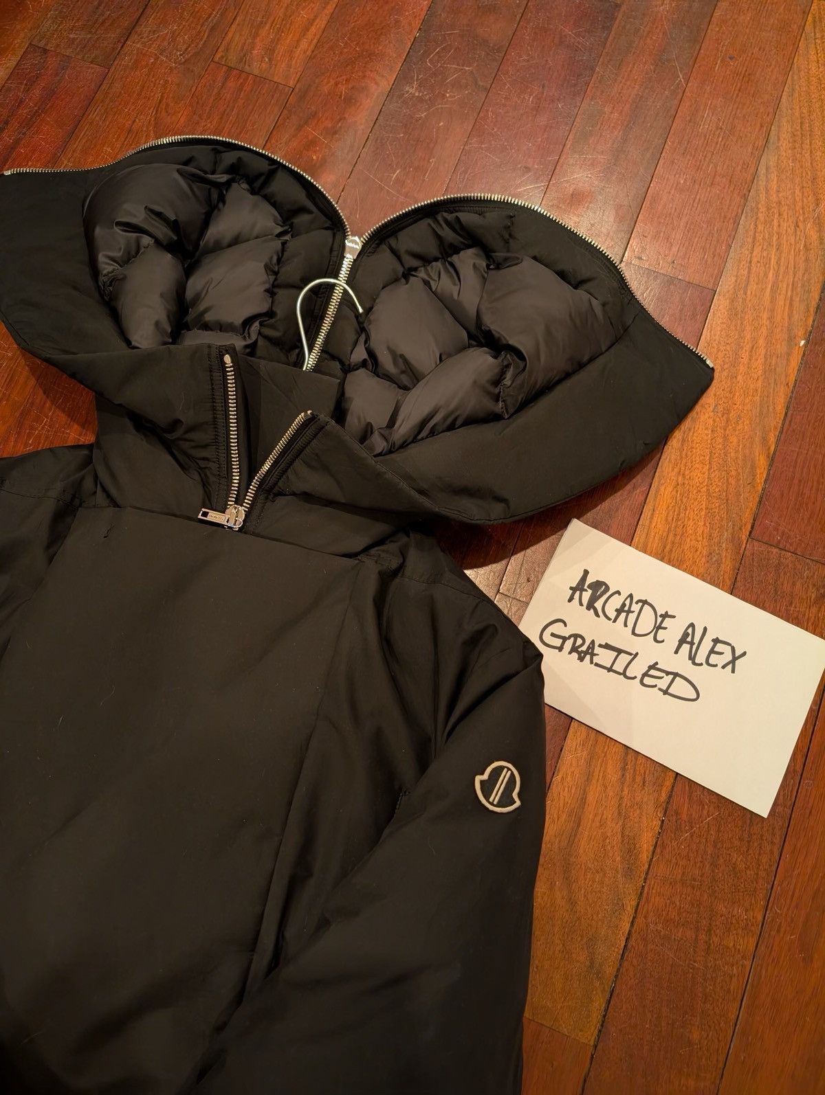 Moncler × Rick Owens MONCLER + RICK OWENS ALICE HOODED SHORT DOWN JACKET Size US M / EU 48-50 / 2 - 3 Thumbnail