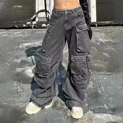 Other Heavy Industry Washed Multi-Pocket Overalls Jeans Size US 31 - 1 Thumbnail