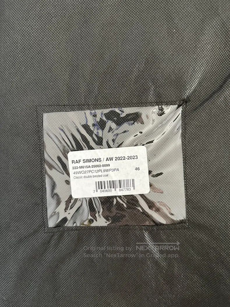 Raf Simons Raf Simons AW 2022-2023 black coat jacket Size US S / EU 44-46 / 1 - 9 Thumbnail