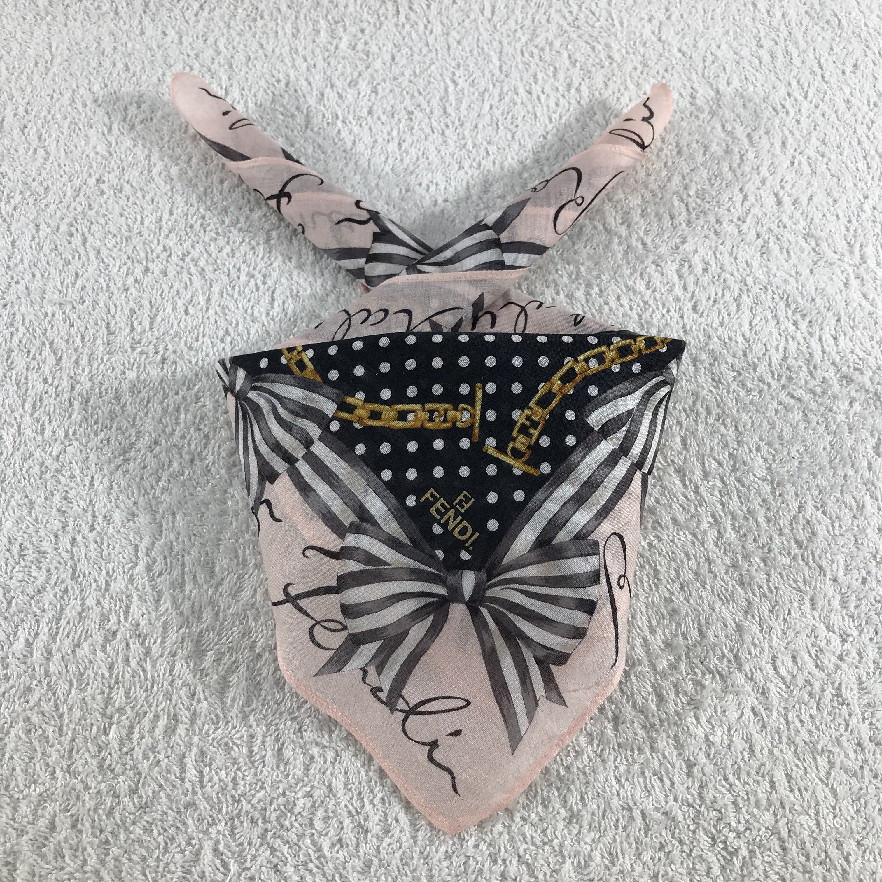 Vintage Vintage Fendi Bandana / Handkerchief / Neckerchief - S258 Size ONE SIZE - 3 Thumbnail