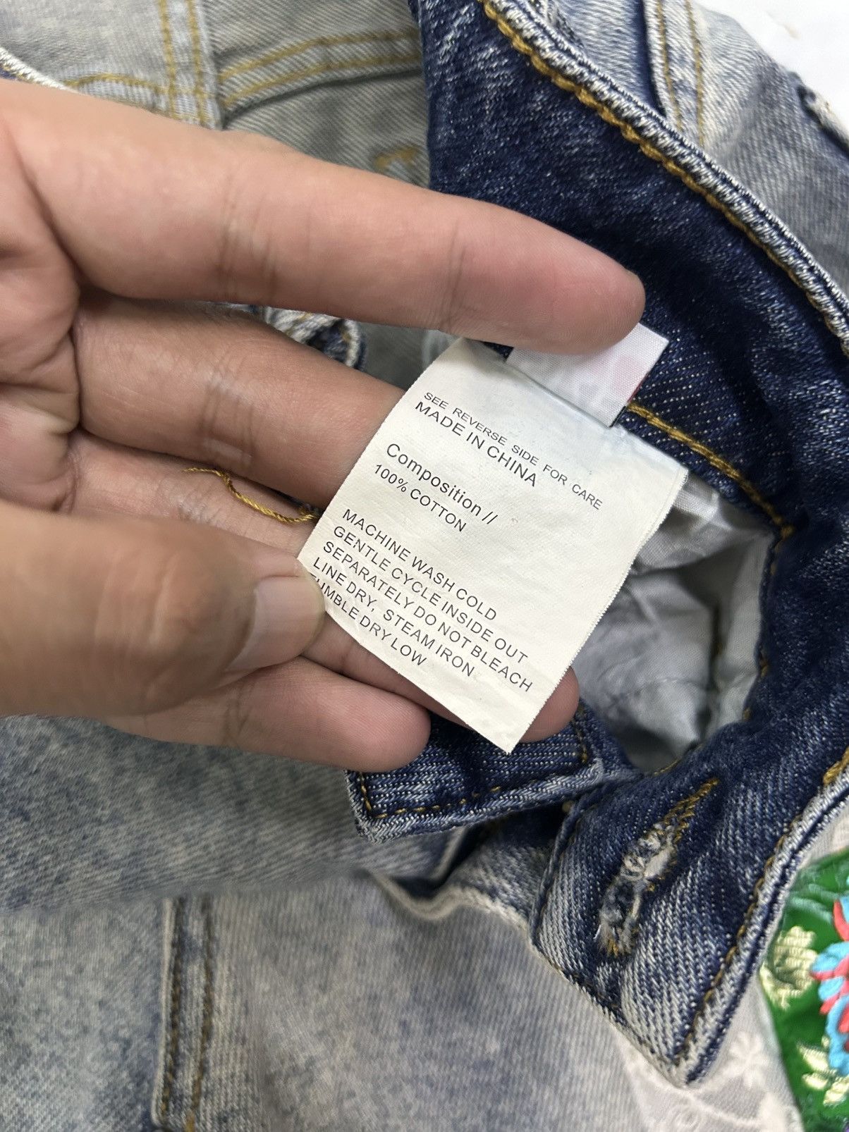 Japanese Brand × Vintage Vintage Japanese Denim Mad Punk Patches Jeans Size US 28 / EU 44 - 10 Thumbnail