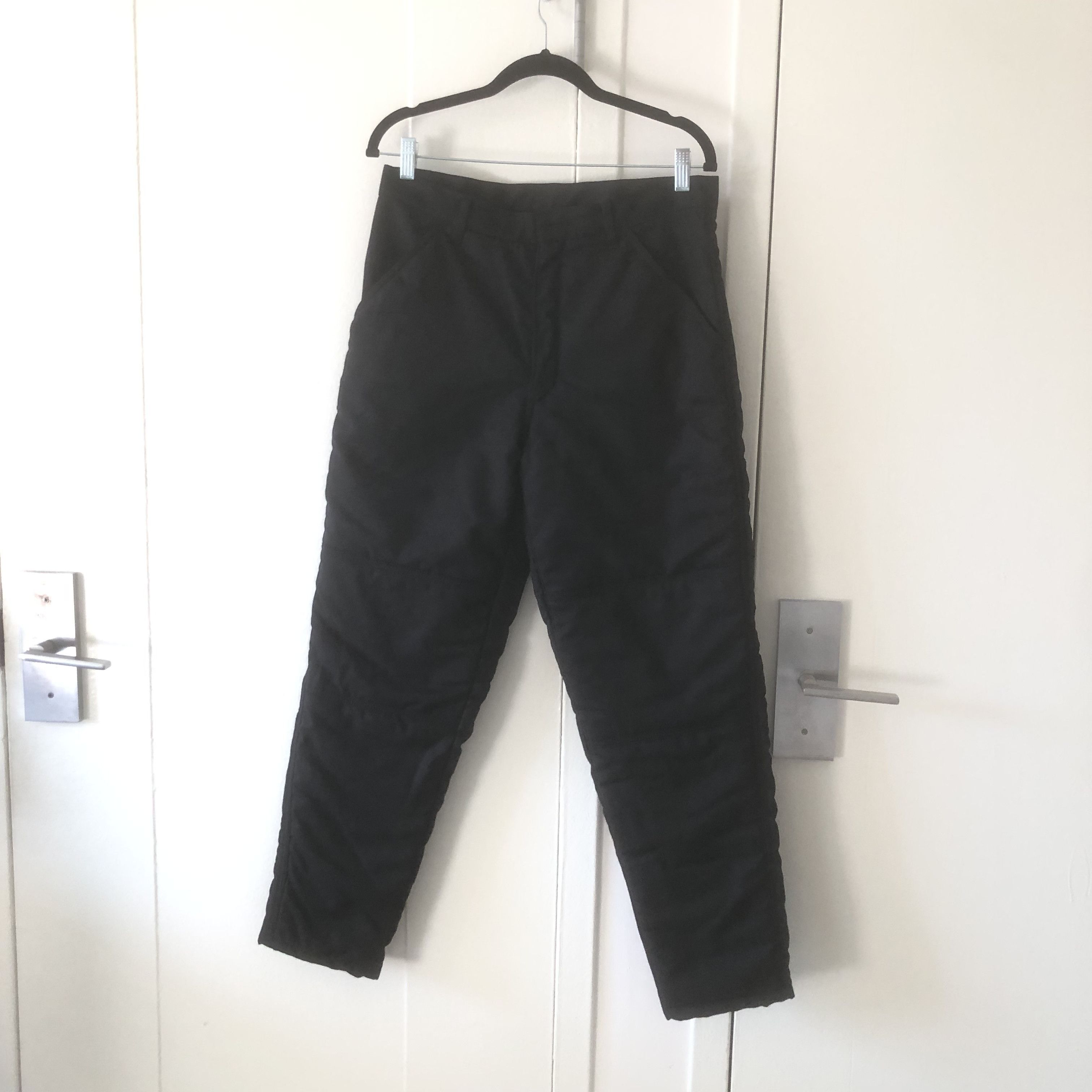 image of Comme Des Garcons Quilted Pants in Black, Men's (Size 30)