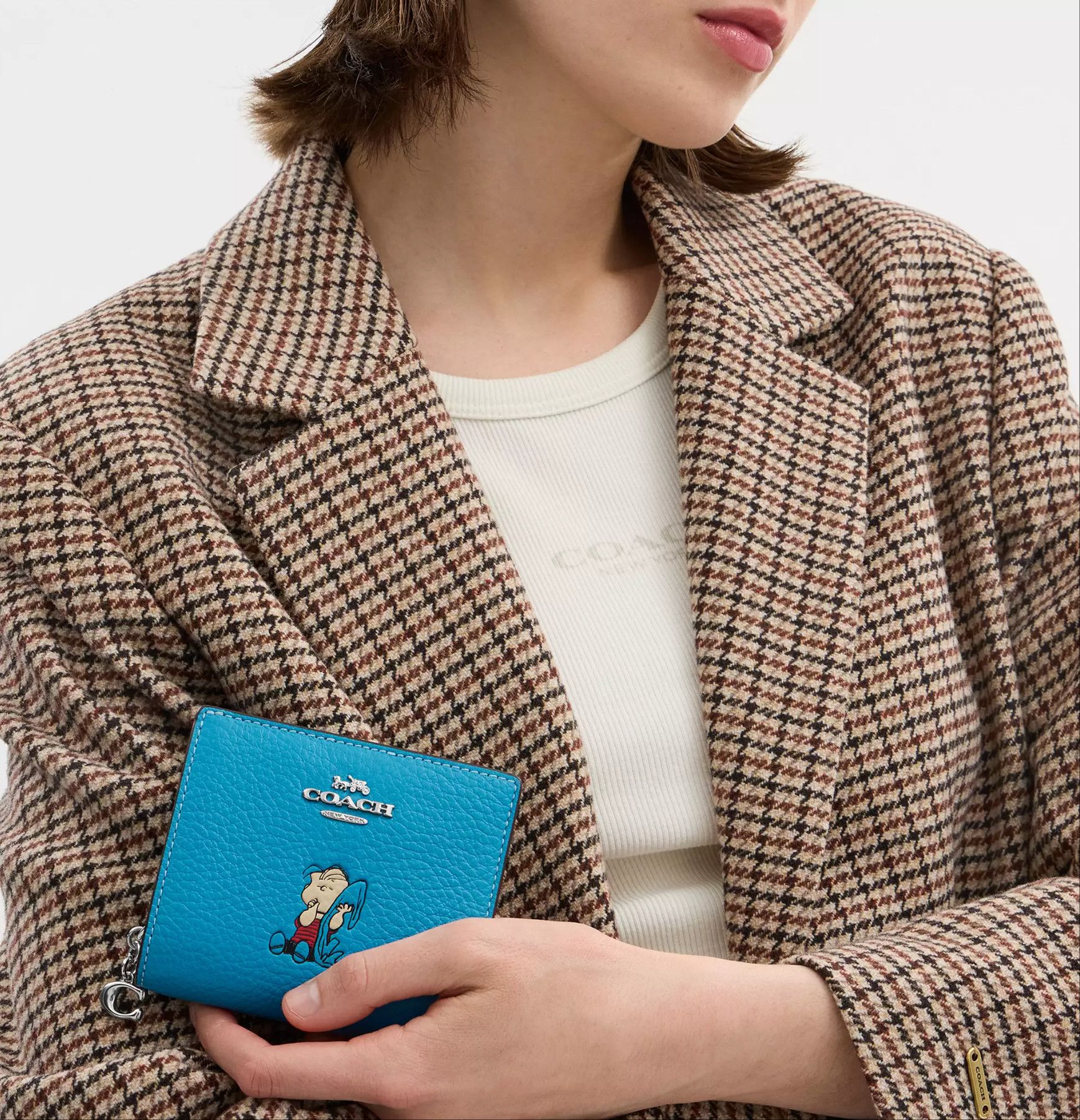 Coach Coach X Peanuts Snap Wallet With Linus CBN91 Size ONE SIZE - 7 Thumbnail