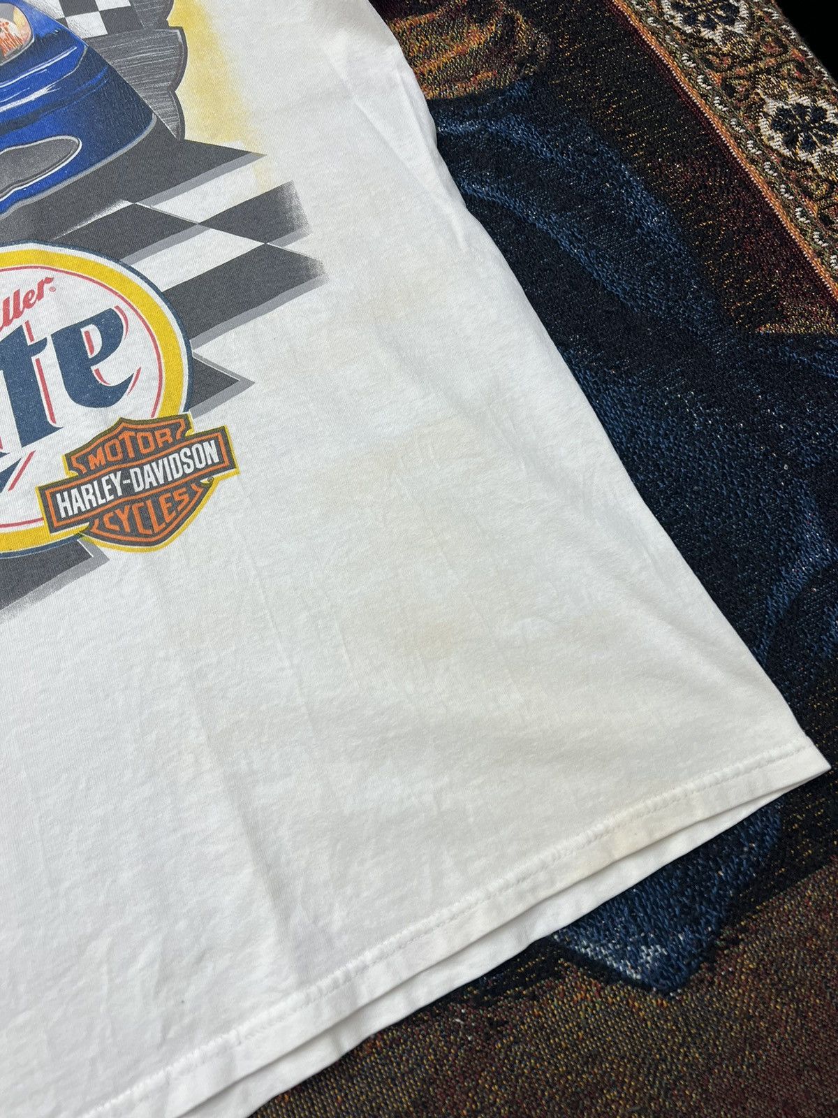 NASCAR Vintage Rusty Wallace Harley Davidson AOP Tee Size US XXL / EU 58 / 5 - 10 Thumbnail