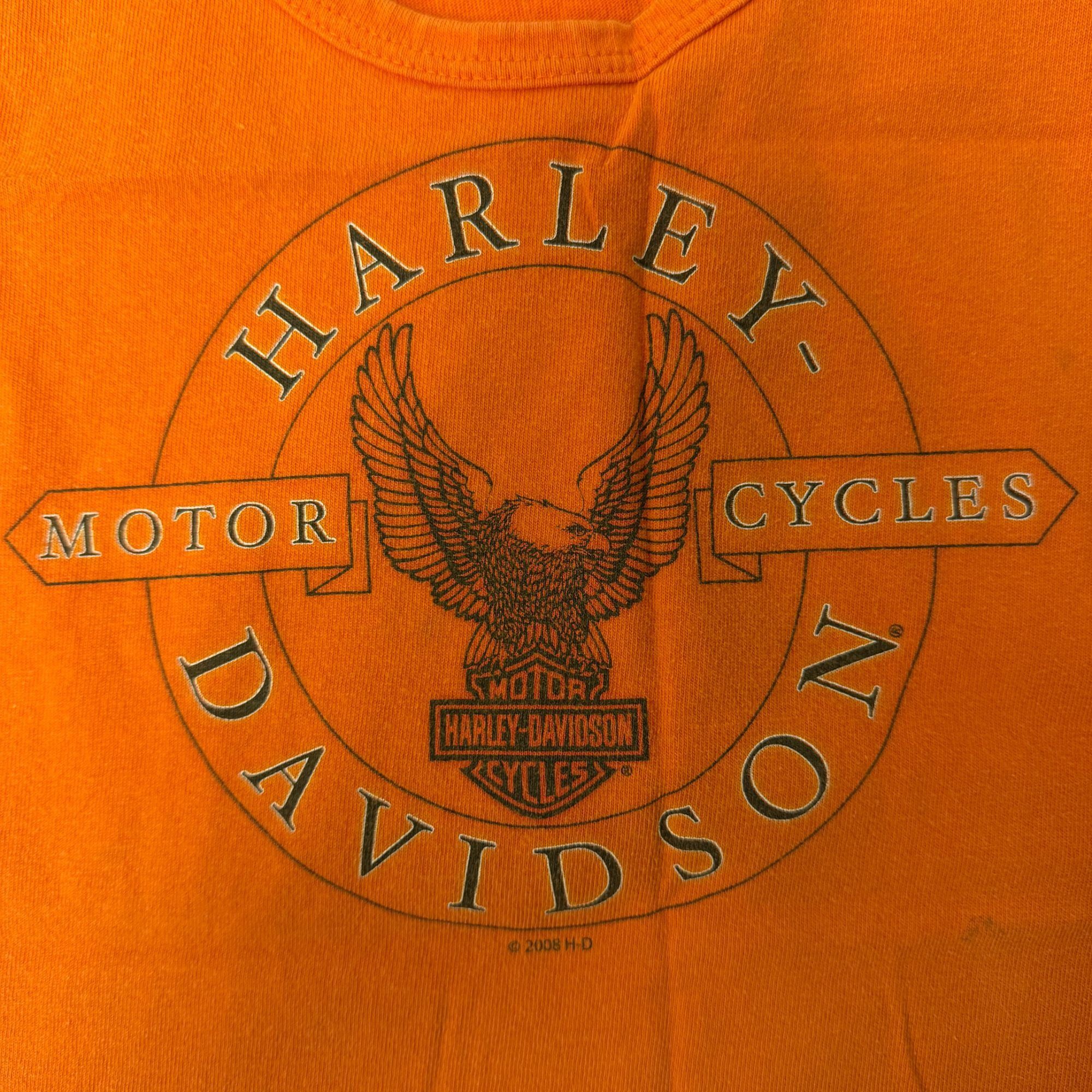 Harley Davidson Motorcycle Tank Top Round Rock TEXAS Front Back Muscle Shirt Size US M / EU 48-50 / 2 - 5 Thumbnail