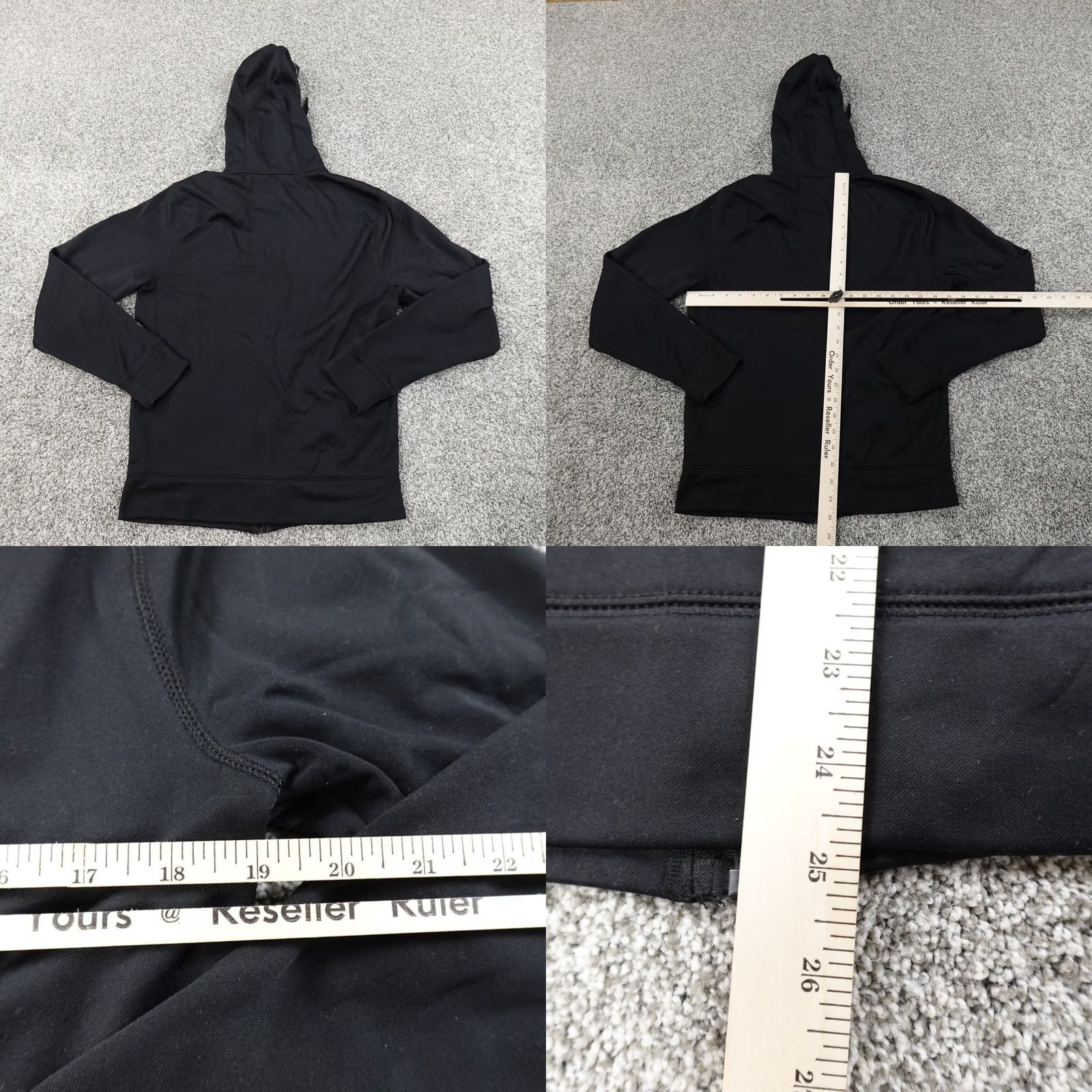 Champion Champion Jacket Mens S Black Full Zip Hooded Pockets Sweatshirt Athletic Outdoor Pullover Knit Logo Embroidered Long Sleeve Size US S / EU 44-46 / 1 - 8 Thumbnail