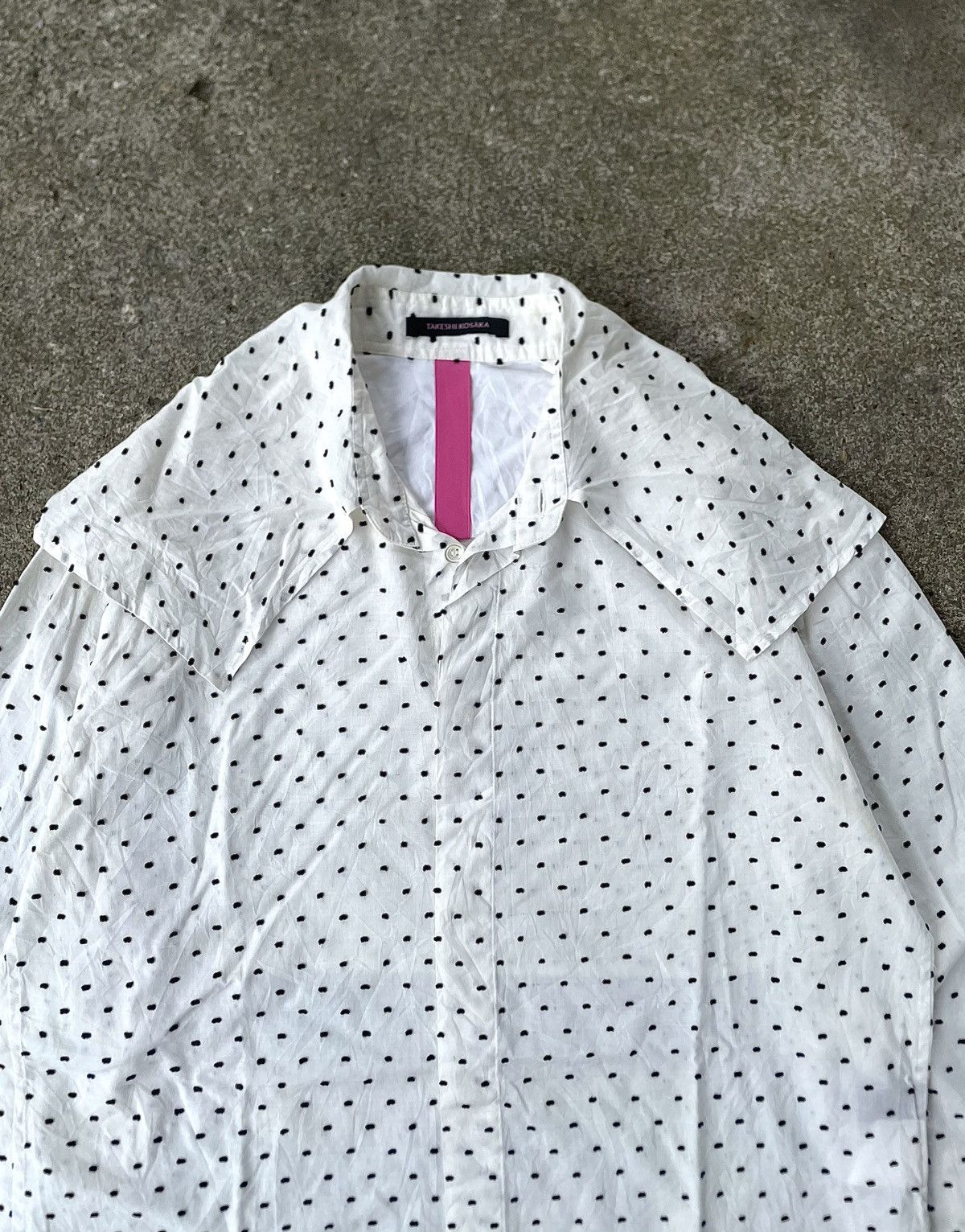 Japanese Brand Yohji Yamamoto Polkadot Shirt Wings Size US M / EU 48-50 / 2 - 4 Thumbnail