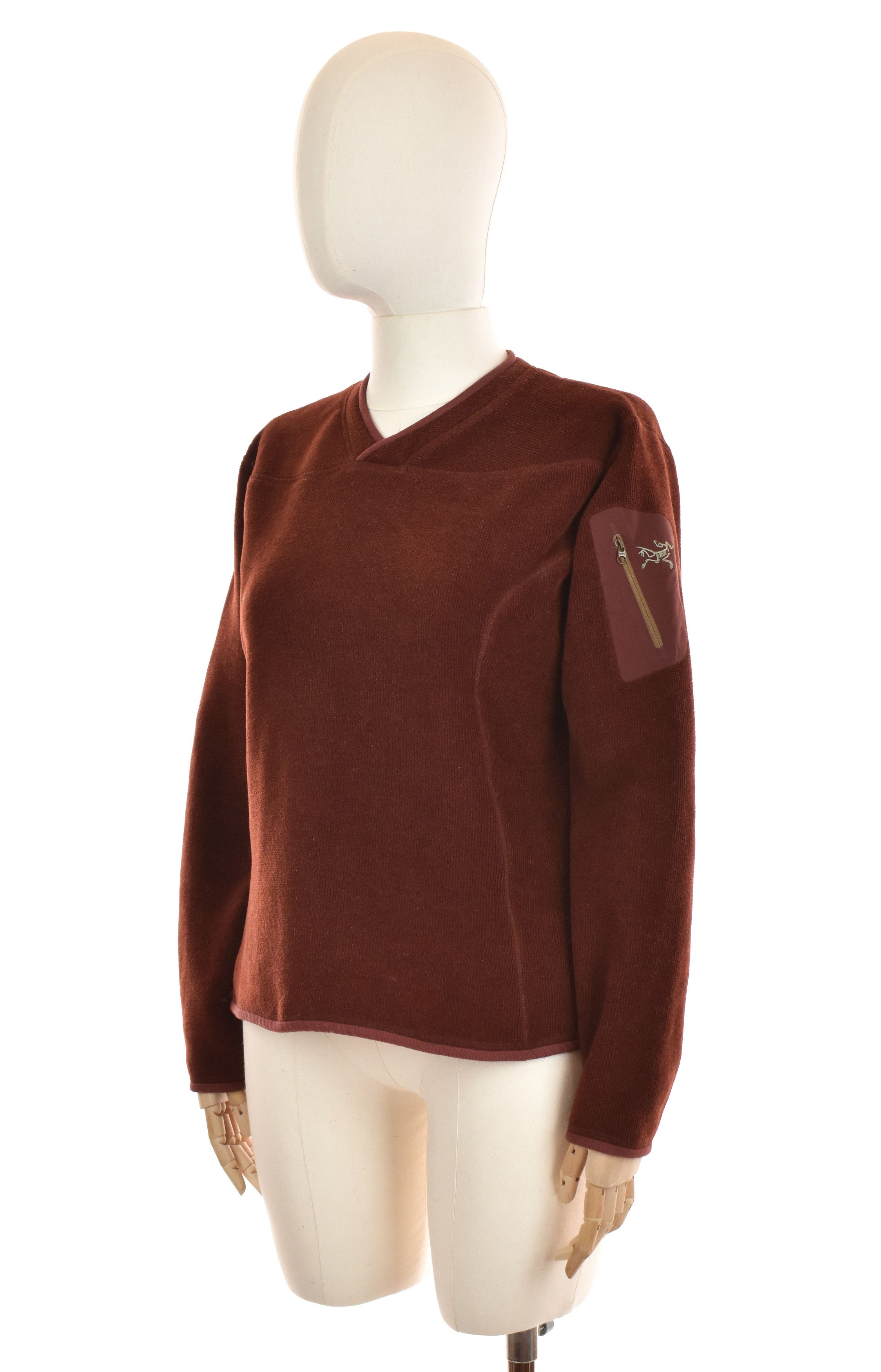 Arc'teryx ARCTERYX Polartec Fleece Jacket Logo Pocket Burgundy Size M / US 6-8 / IT 42-44 - 3 Thumbnail