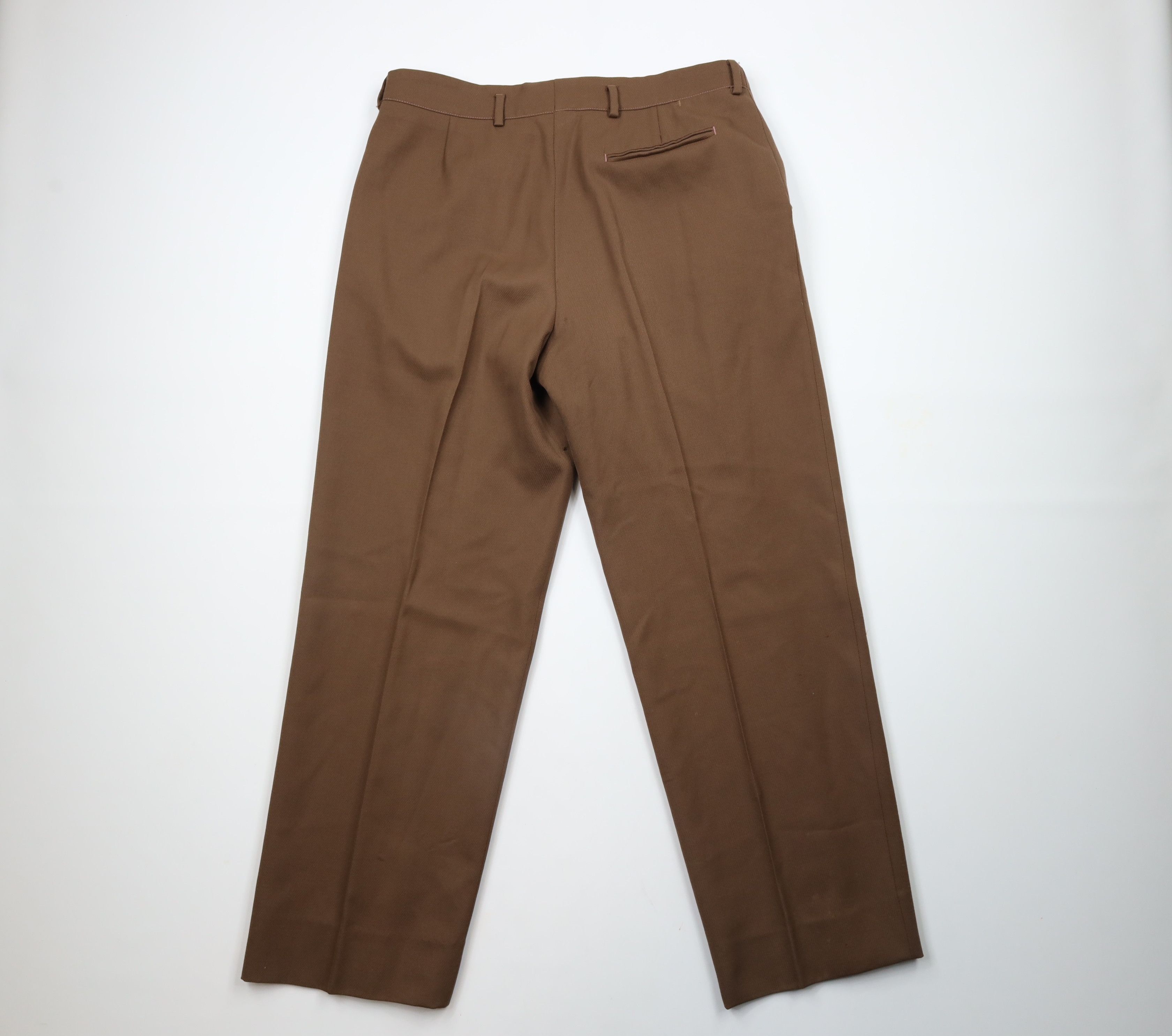 Paul Smith × Vintage Vintage 90s Paul Smith Bergdorf Goodman Wool Pants Brown Size US 36 / EU 52 - 10 Thumbnail