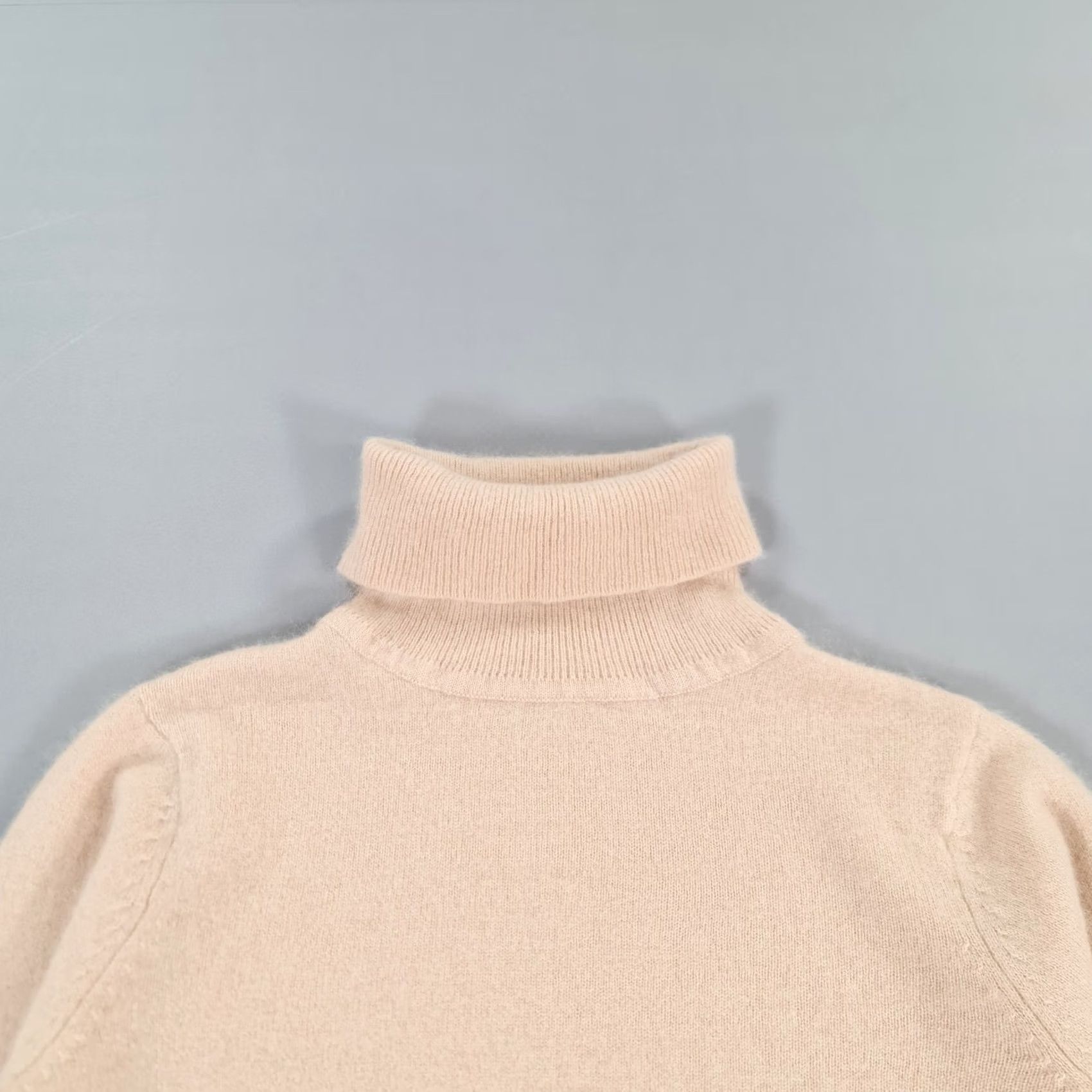 Camel Finest* Womens Jumper Beige 8 UK Turtle Neck 100% Cashmere Knit Pullover Camel Size M / US 6-8 / IT 42-44 - 2 Thumbnail