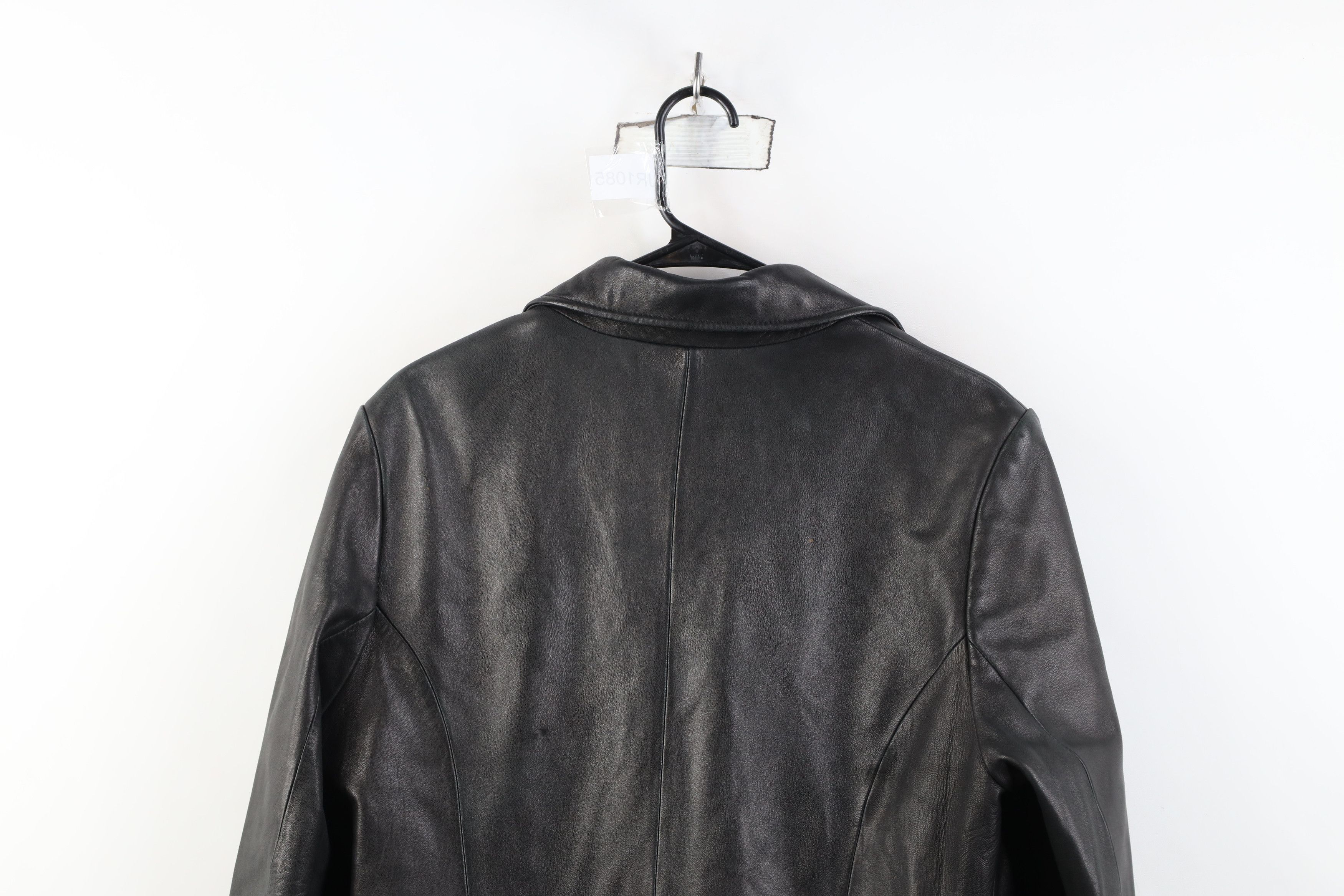 Vintage Vintage 90s Streetwear Soft Leather Trench Coat Jacket Size L / US 10 / IT 46 - 13 Thumbnail