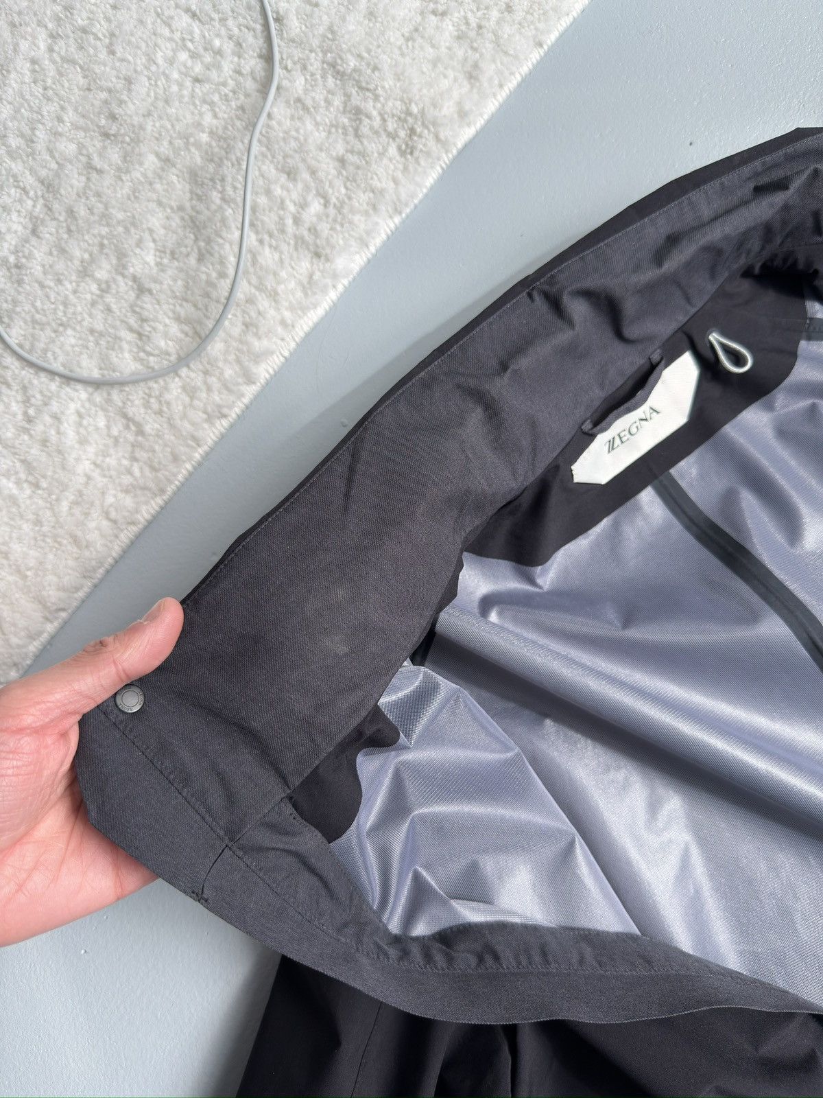 Ermenegildo Zegna Zegna 3 Layer Soft Shell Jacket Windproof Water Resistant Size US XL / EU 56 / 4 - 11 Thumbnail