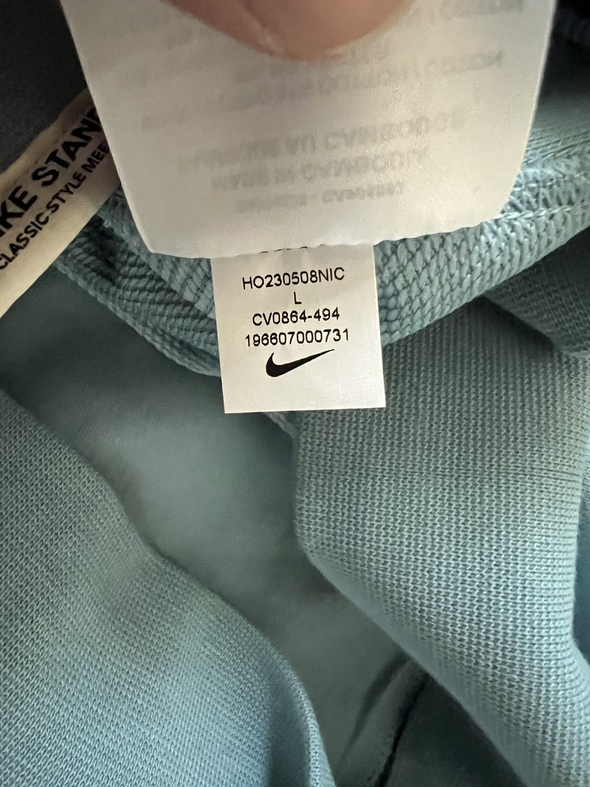Nike Nike Standard Issue Basketball Pullover Hoodie Mineral Blue Size US L / EU 52-54 / 3 - 5 Thumbnail