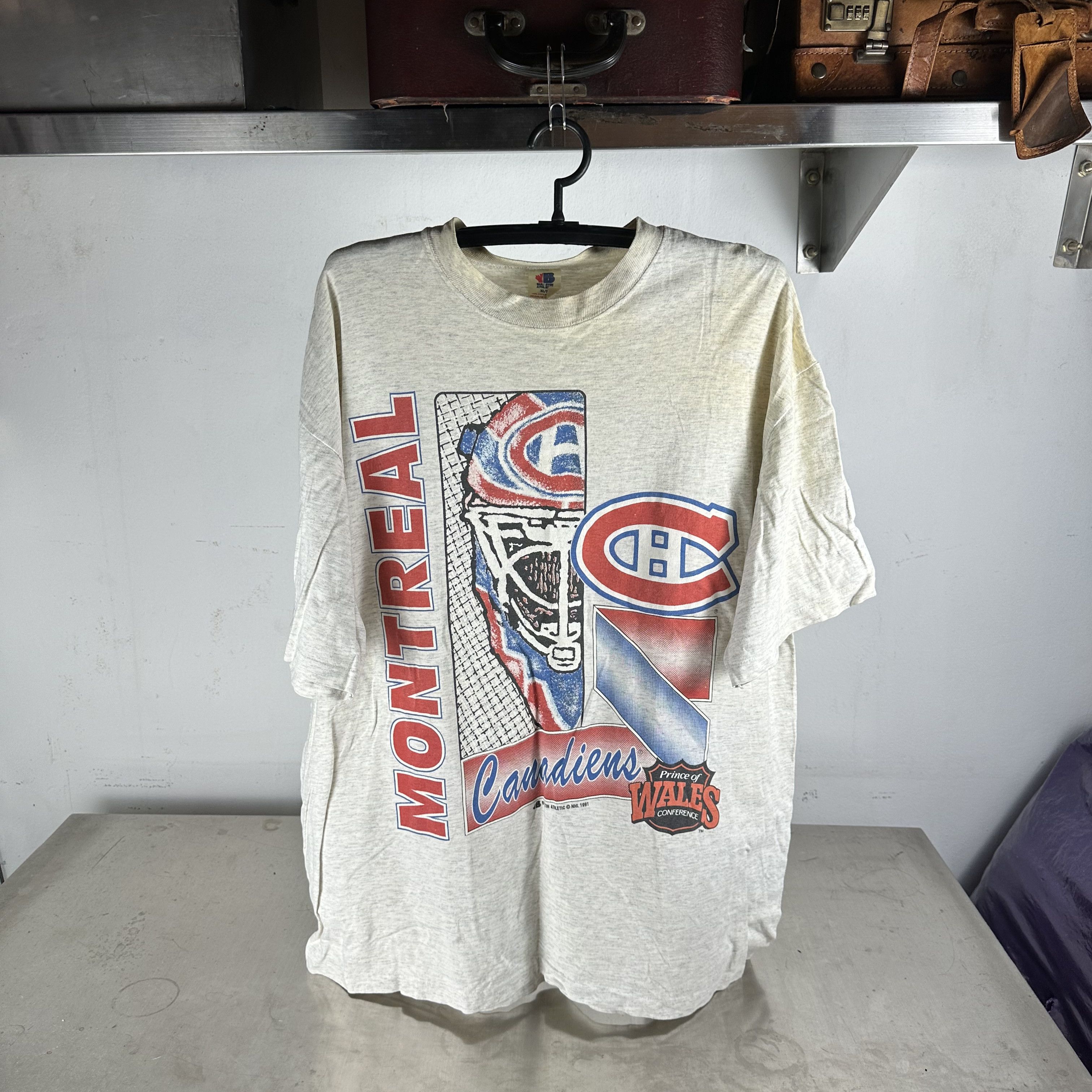 1991 Montreal Canadiens NHL Bulletin Athletic T-shirt