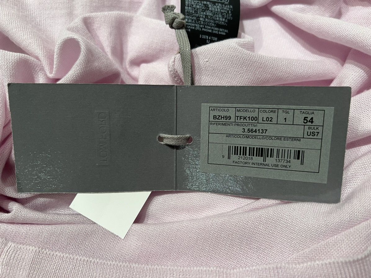 Tom Ford TOM FORD jumper 54 Italy 70% Cashmere 30% Silk Pink Size US XL / EU 56 / 4 - 9 Thumbnail