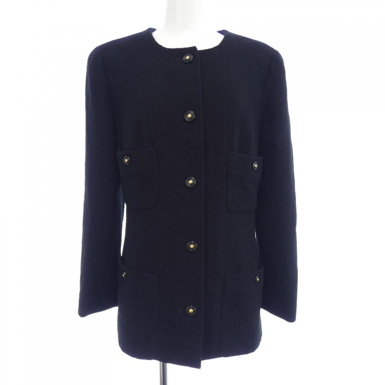 Chanel Chanel Chanel Collarless Jacket Textile Outerwear P05939V04346 DUTY FREE for USA Size ONE SIZE - 1 Thumbnail