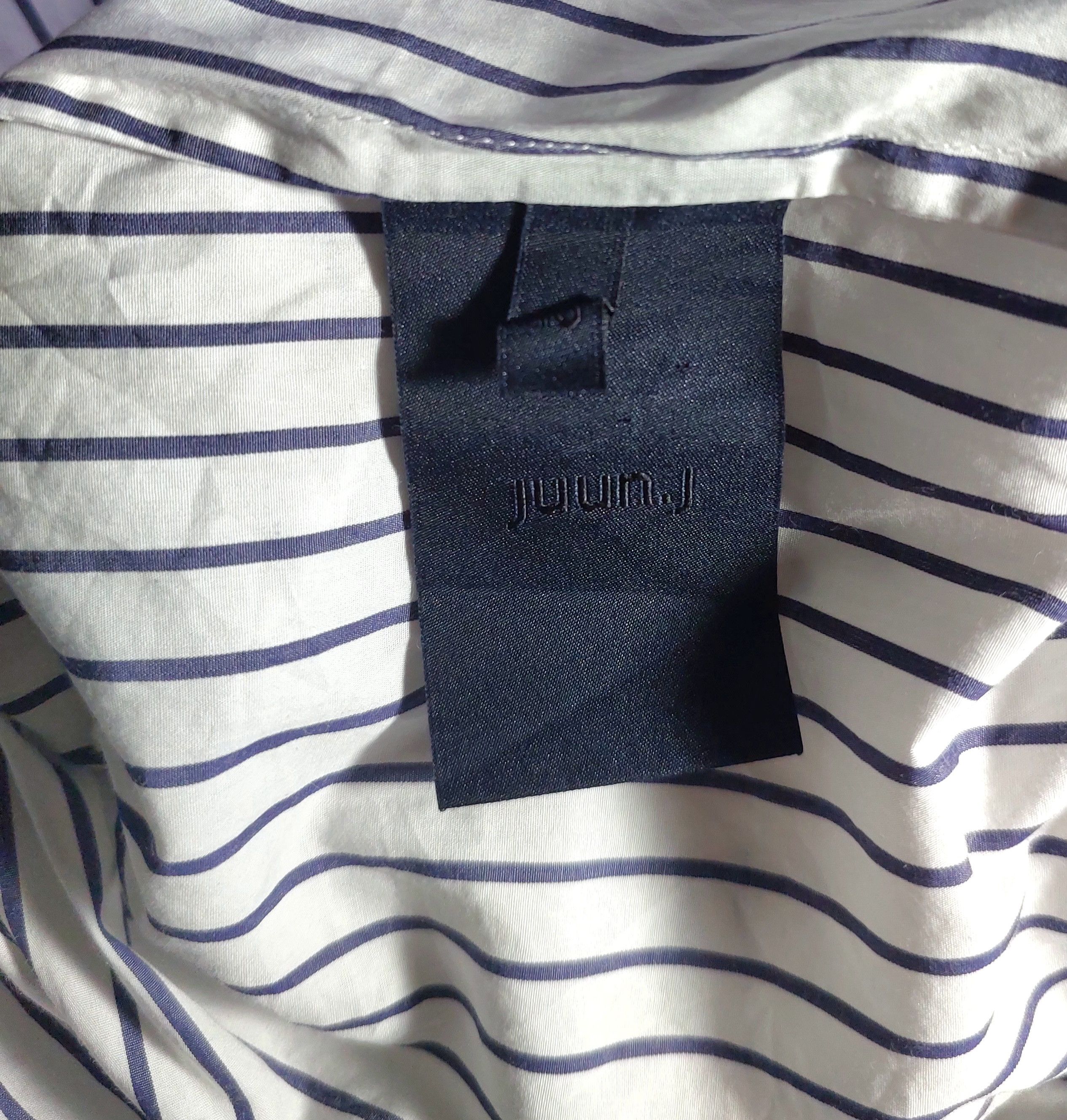 Juun.J Juun.J Oversized Pinstripe Popover Shirt Size US S / EU 44-46 / 1 - 11 Thumbnail