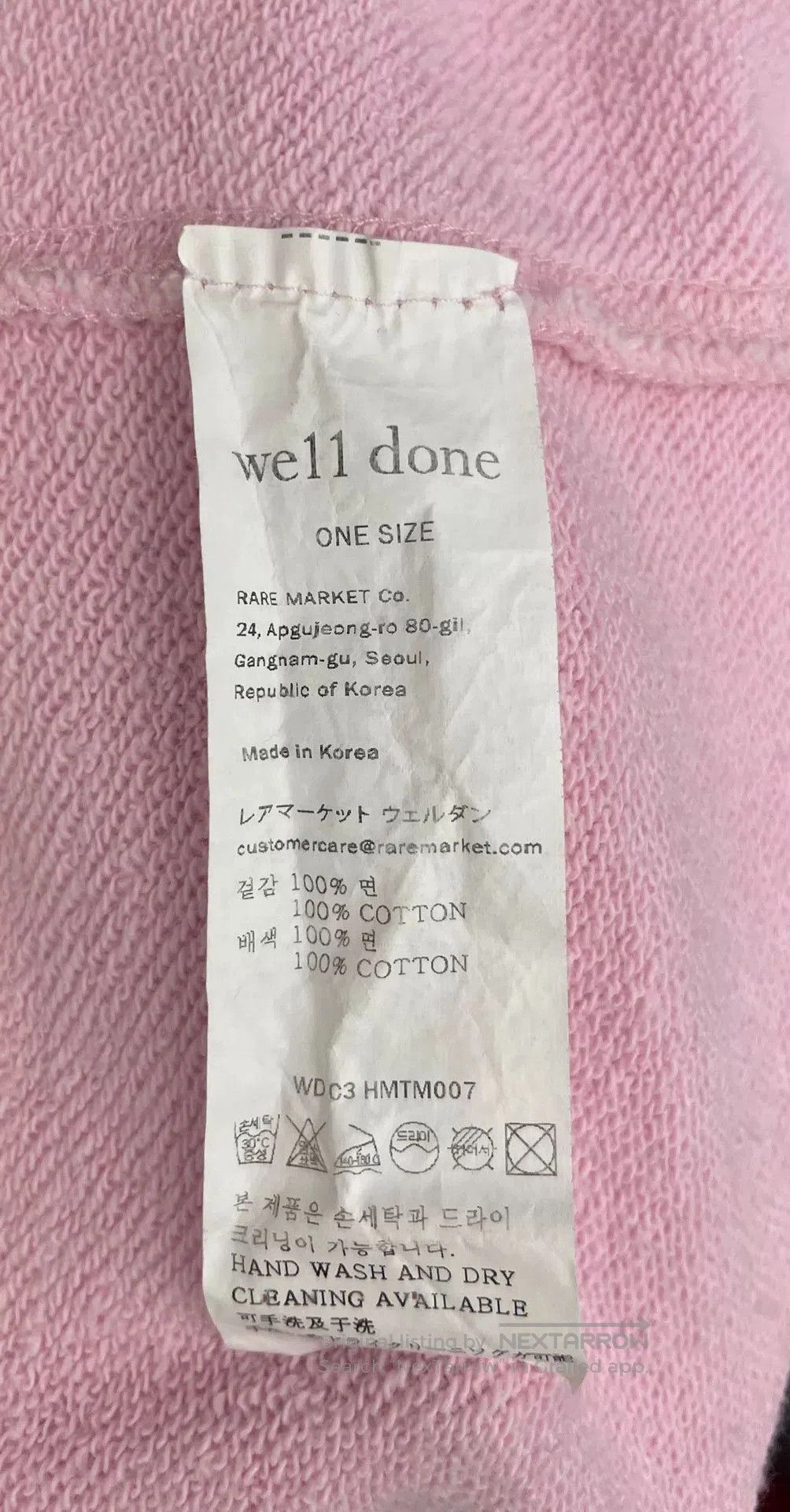 WE11DONE Welldone Logo Embroidered Hoodie. Size S / US 4 / IT 40 - 5 Thumbnail