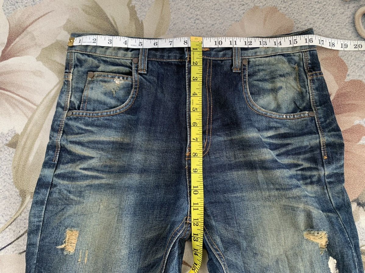 Wrangler Wrangler Blue Bell Distress Denim Pant Size US 33 - 16 Thumbnail
