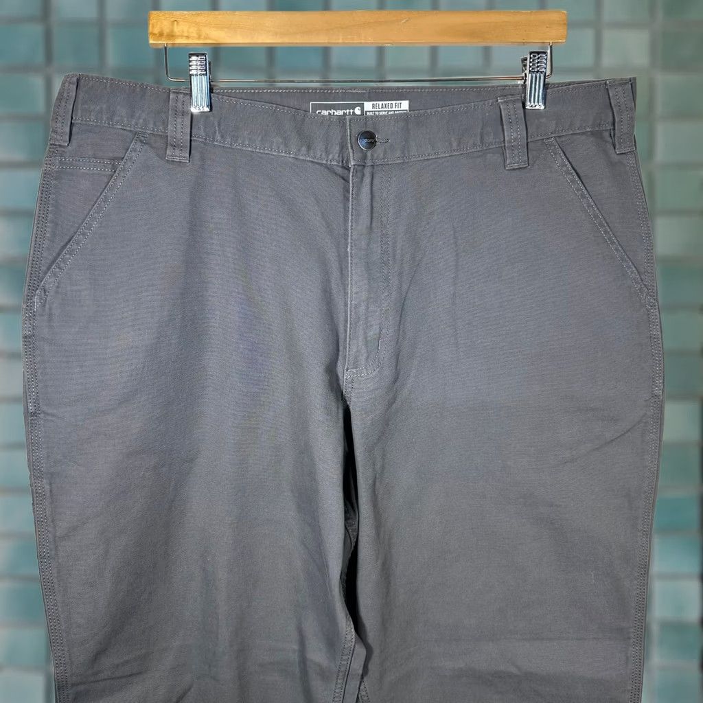 Carhartt Carhartt Rugged Flex Relaxed Fit Canvas Work Pants Gray 40x30 Men BN2291-M Size US 40 / EU 56 - 1 Thumbnail