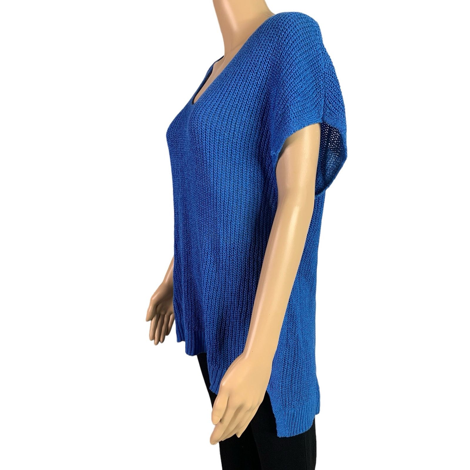 Tommy Bahama Tommy Bahama Women's Size Large Knit Sweater Top Linen Blend Size L / US 10 / IT 46 - 5 Thumbnail