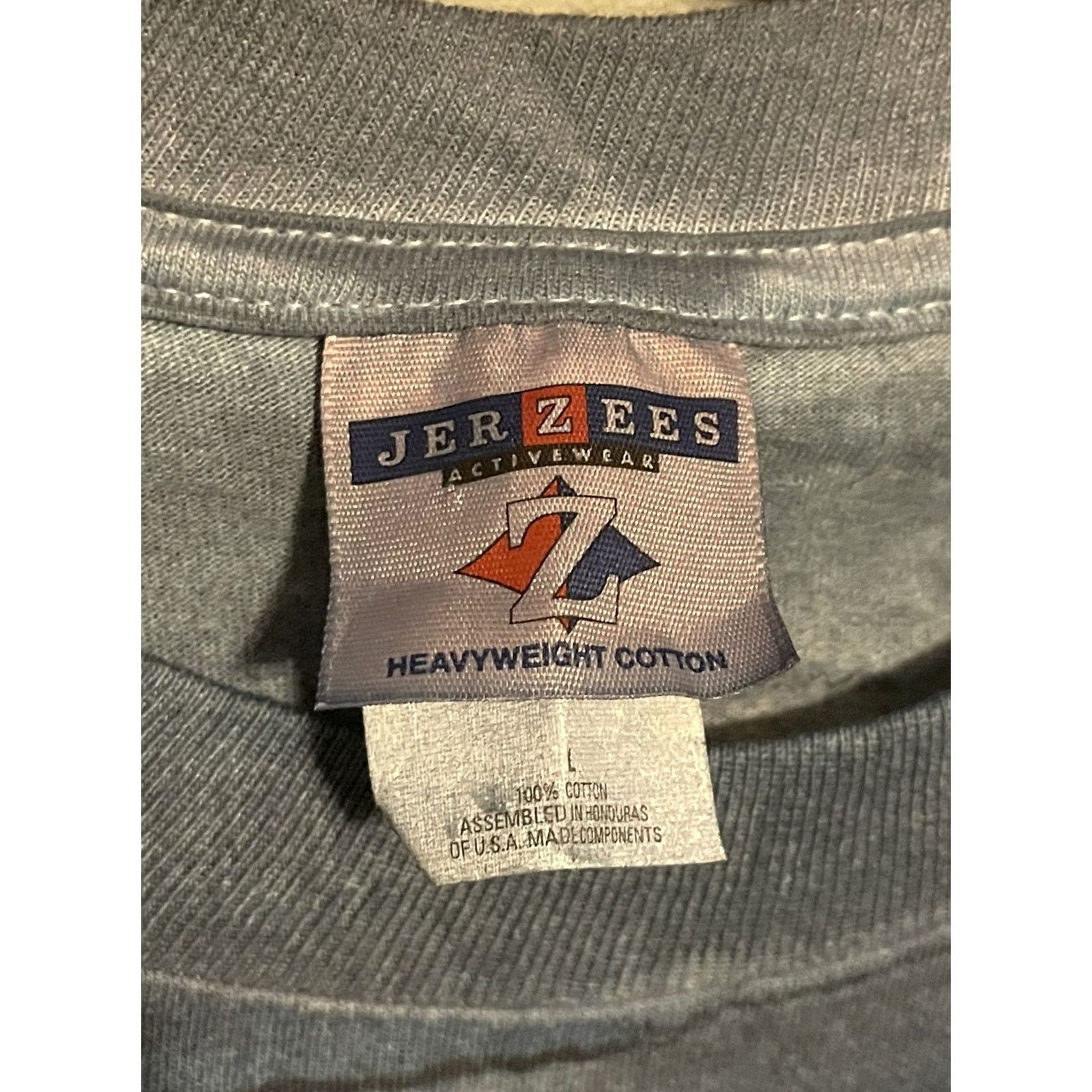 Jerzees VINTAGE USS Missouri Naval Ship Shirt L Military Pearl Harbor Blue Jerzees Short Sleeve Cotton Graphic Tee Mens Size US L / EU 52-54 / 3 - 5 Thumbnail