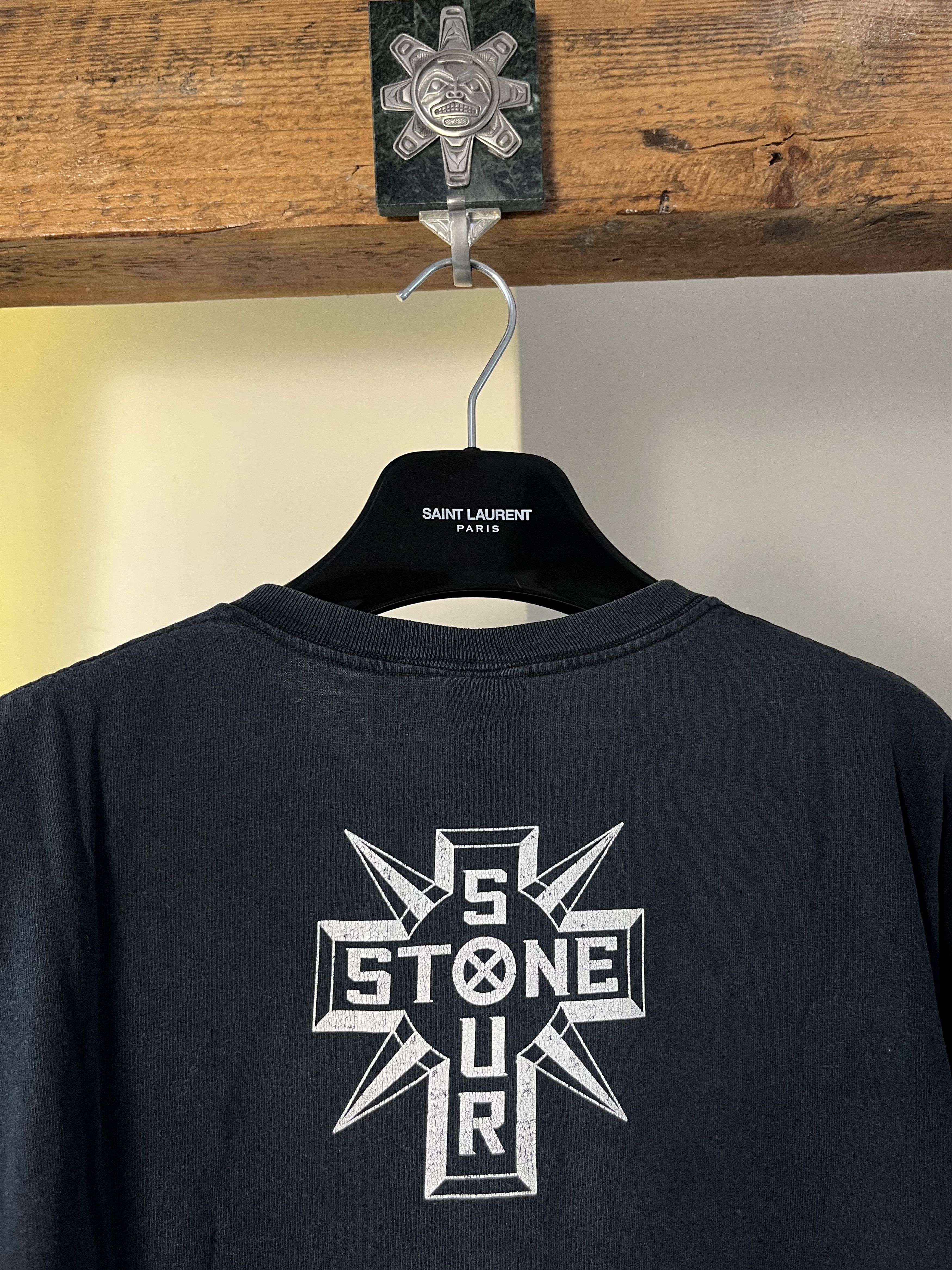 Band Tees × Vintage Stone Sour Sun Faded Washed T Shirt Size US L / EU 52-54 / 3 - 5 Thumbnail