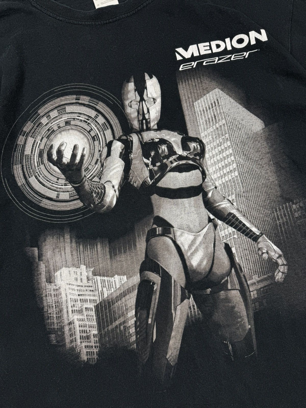 Playstation × Vintage Vintage 00s Medion Erazer gaming laptop computer graphic tee Size US XL / EU 56 / 4 - 5 Thumbnail