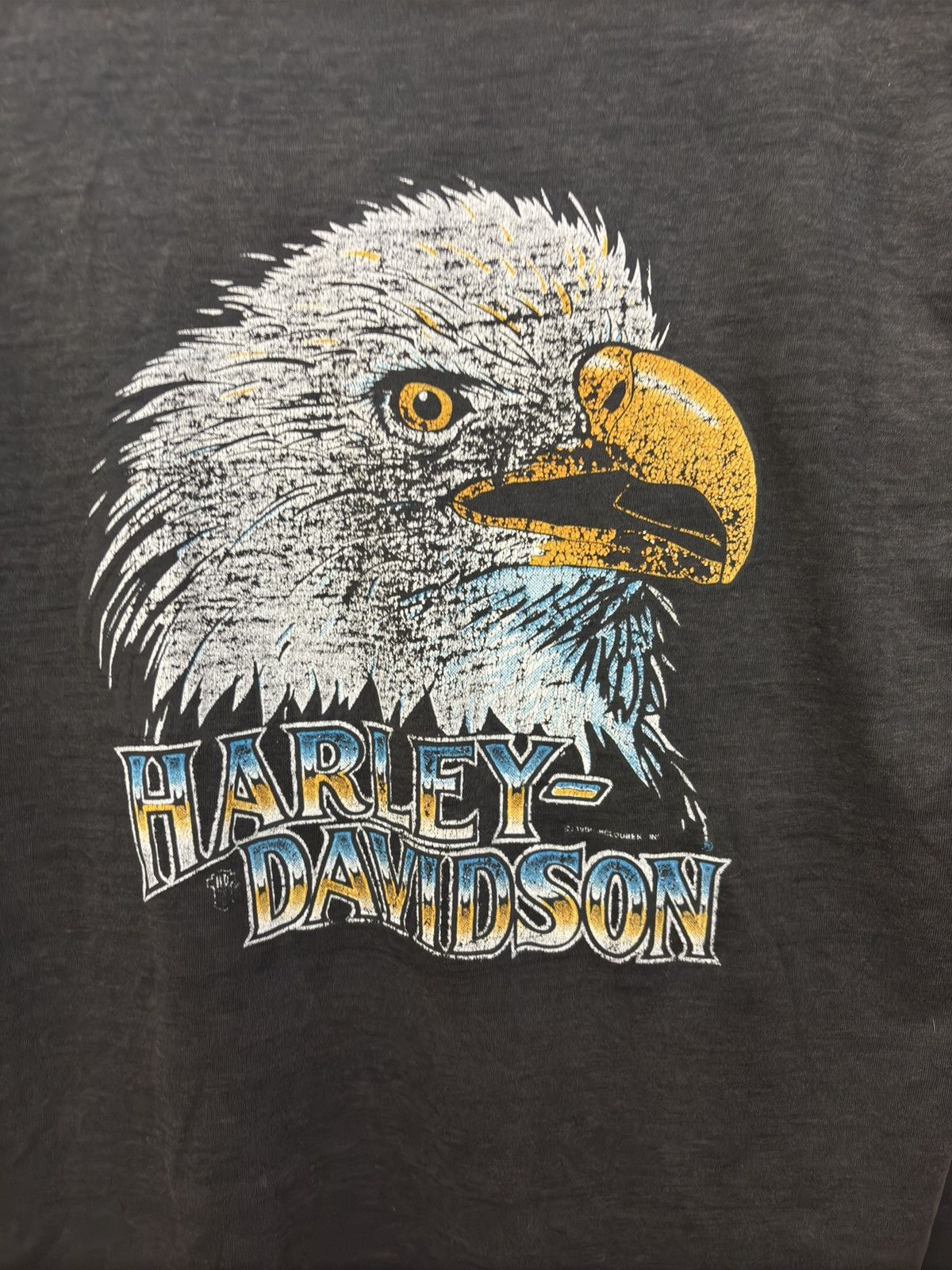 Harley Davidson Vintage 1989 Harley Davidson 3D Emblem Size US L / EU 52-54 / 3 - 4 Thumbnail