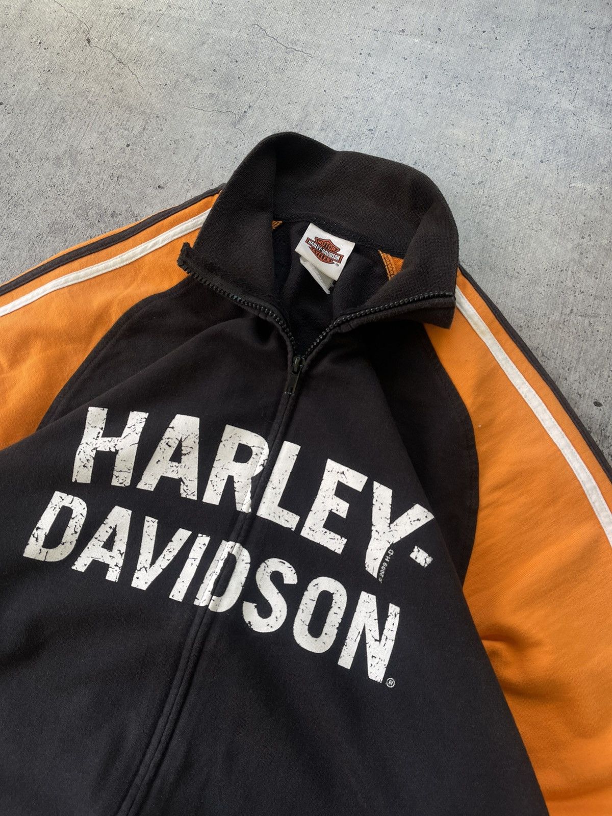 Harley Davidson × Vintage 2008s Harley Davidson Zip Up Hoodie Size US XL / EU 56 / 4 - 3 Thumbnail