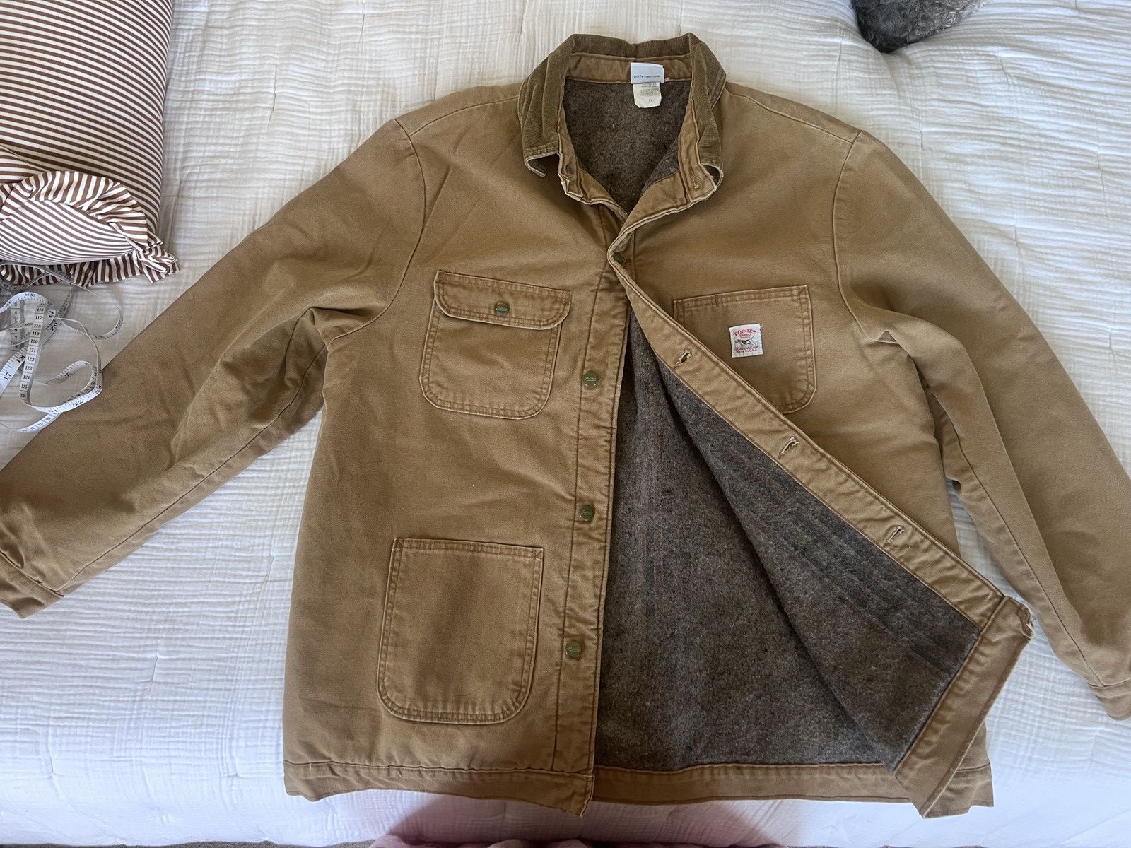 Pointer Pointer Brand USA Blanket Lined Chore Coat Jacket Tan XL Size US XL / EU 56 / 4 - 2 Thumbnail
