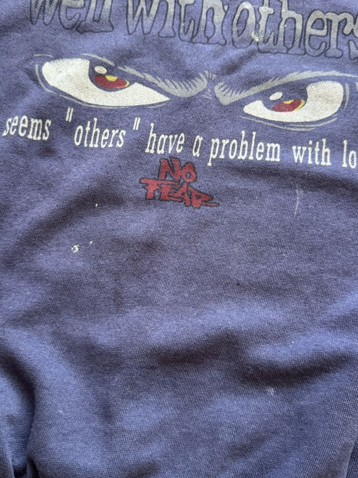 No Fear 🔥TRASHED NO FEAR DOES NOT PLAY WELL WITH OTHERS SWEATSHIRT Size US M / EU 48-50 / 2 - 7 Thumbnail